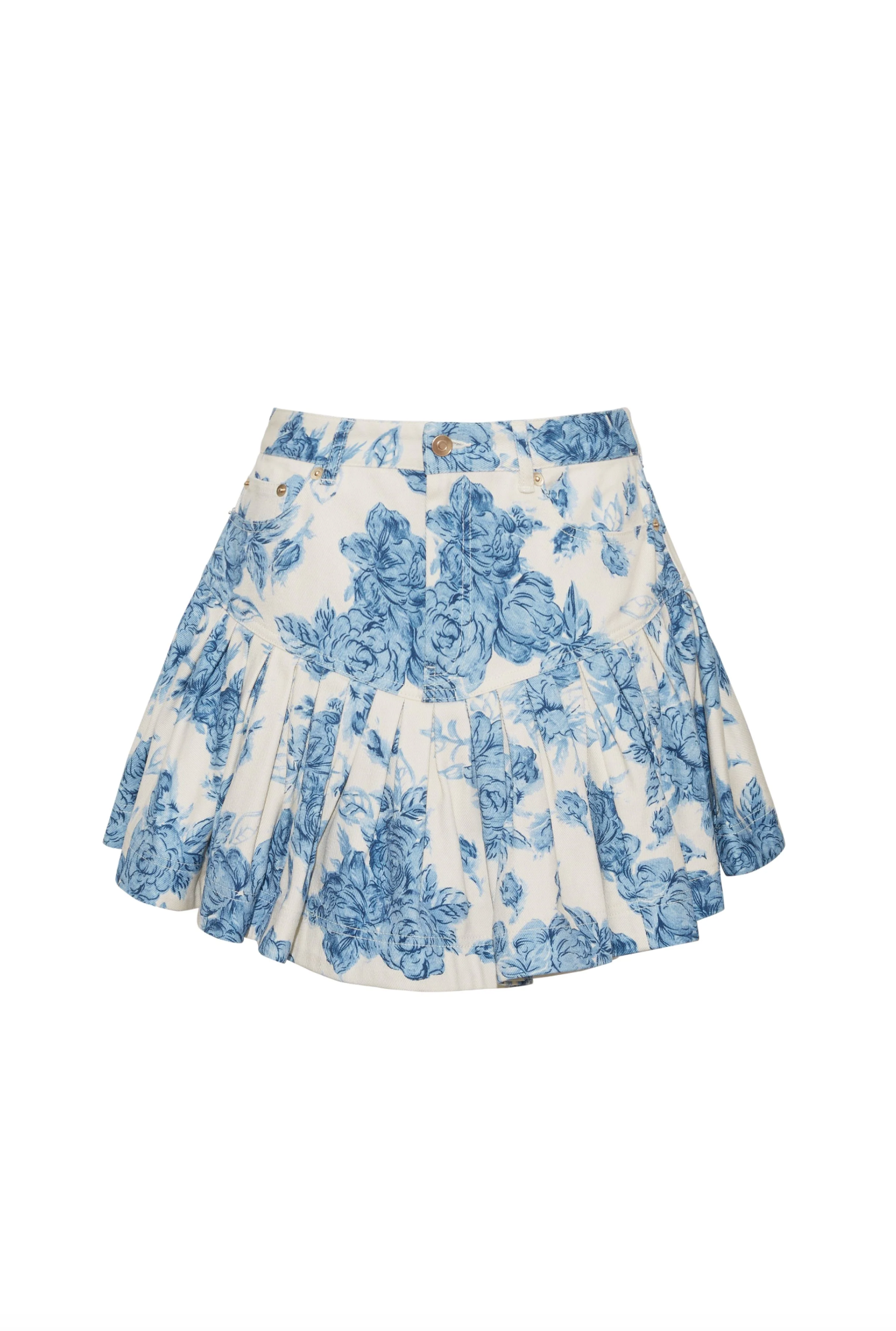 Ohara Skirt - Tossed Floral Blue