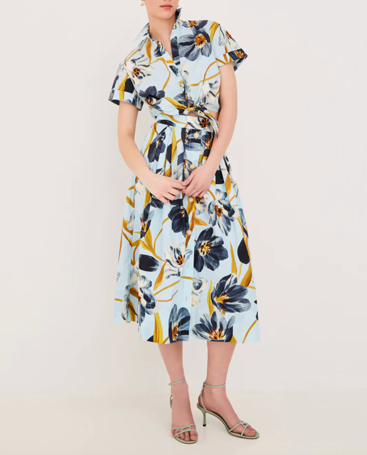 Marge Skirt - Marais Bloom Blue