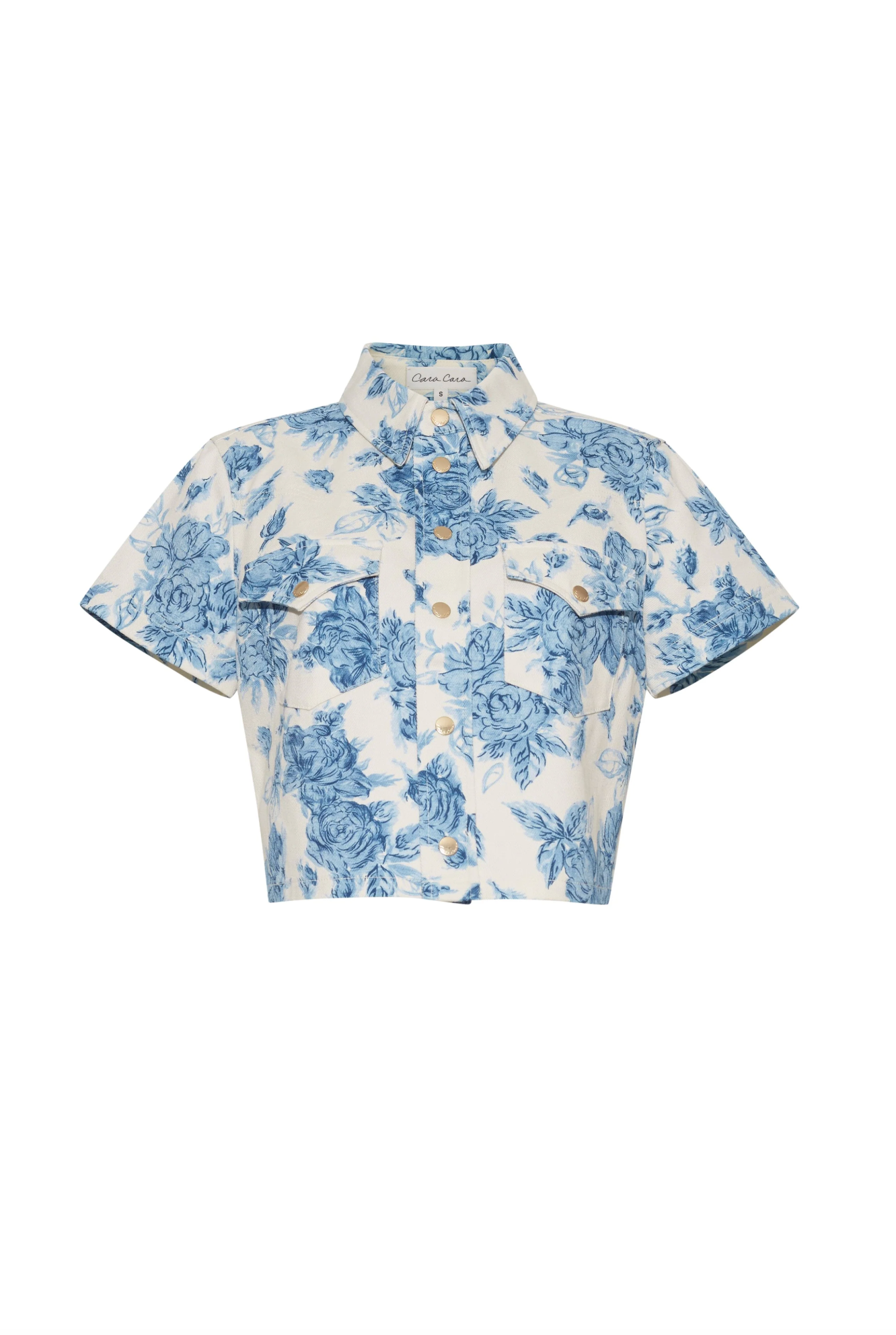 Paro Shirt - Tossed Floral Blue