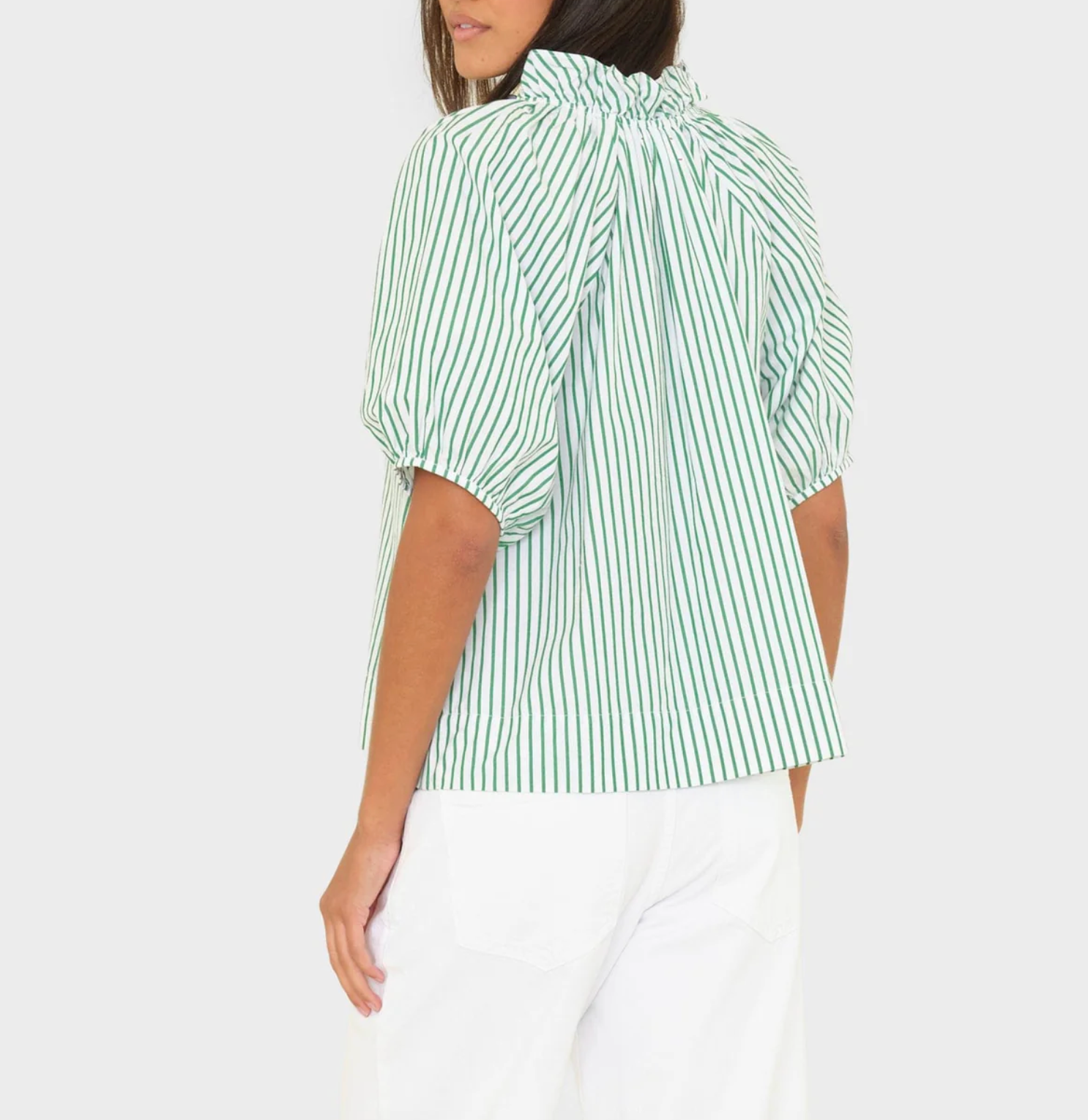 Clementine Top - Trellis Green