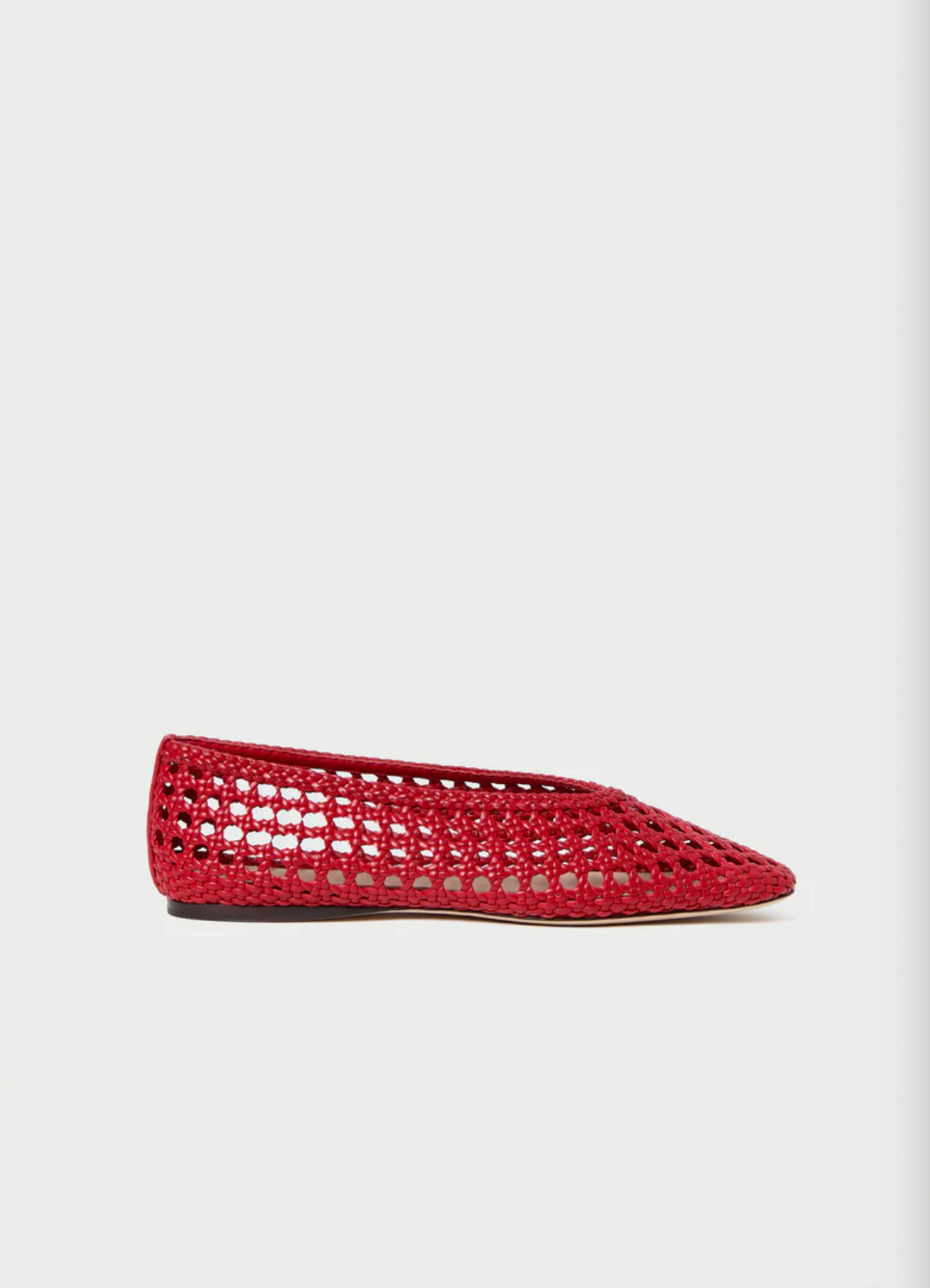 Emery Woven Ballet Flat - Red