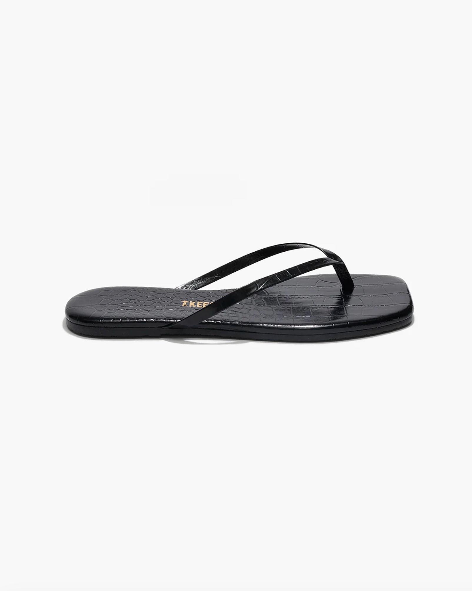 Square Toe Lily Croc - Sable