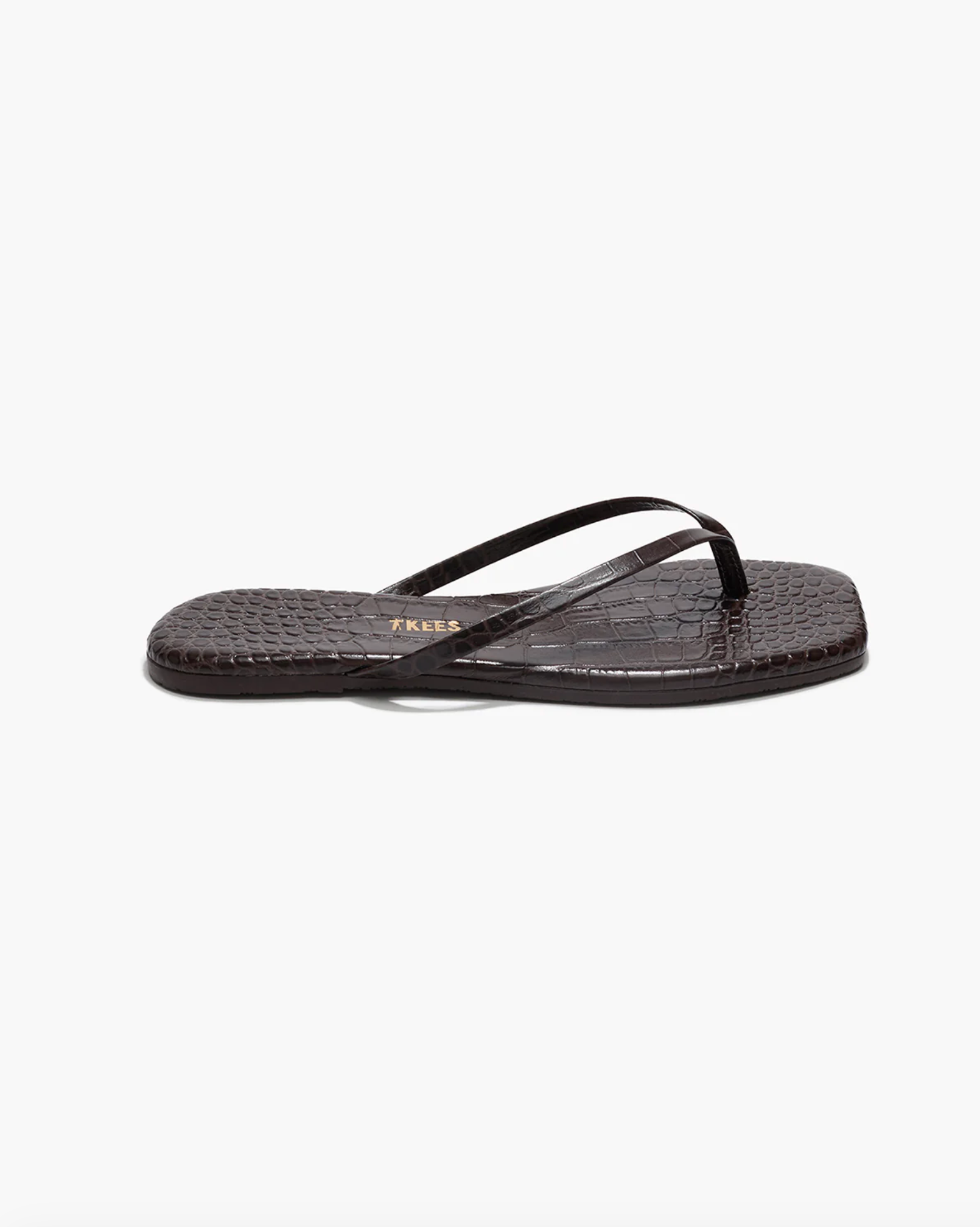 Square Toe Lily Croc - Carob