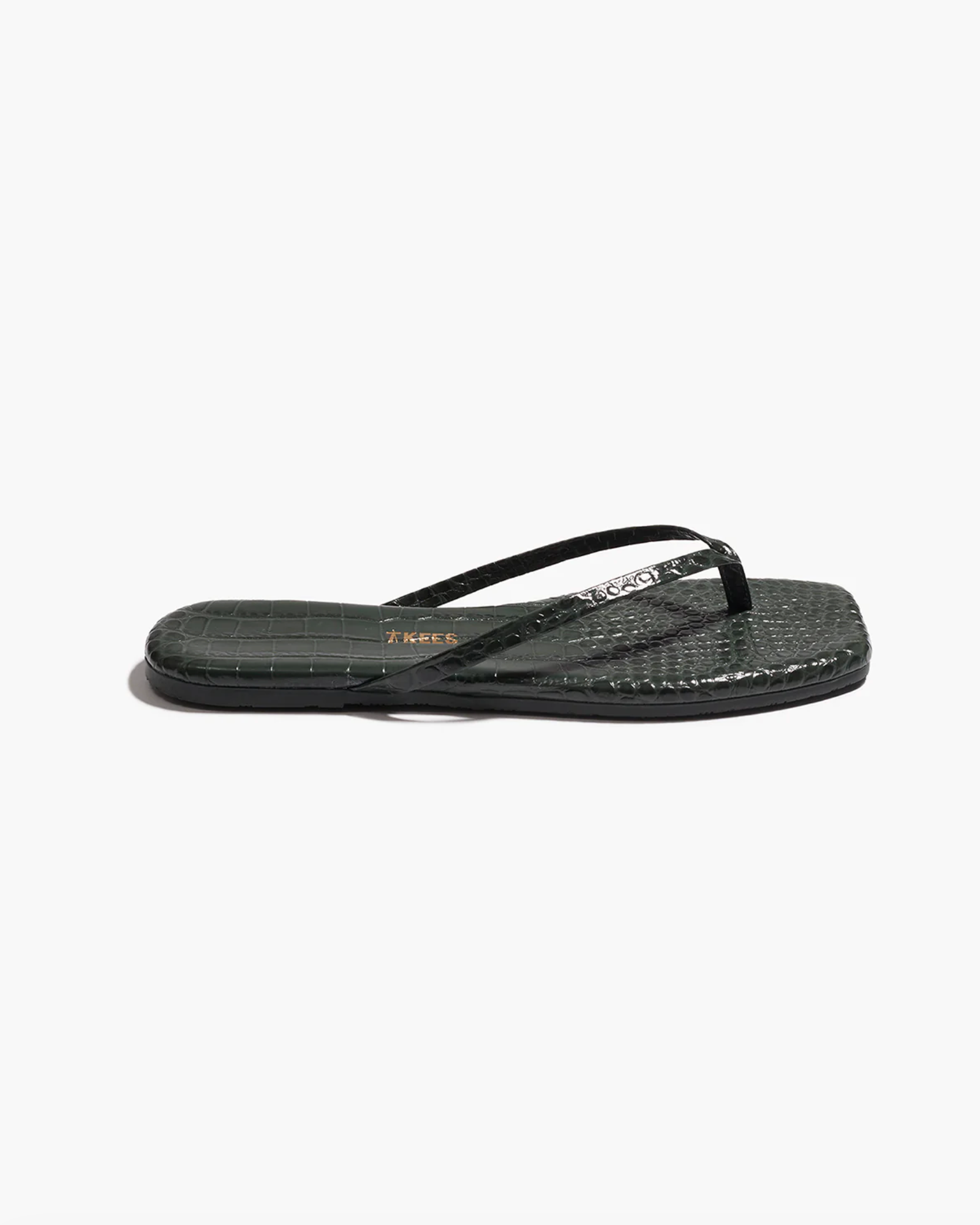 Square Toe Lily Croc - Emerald
