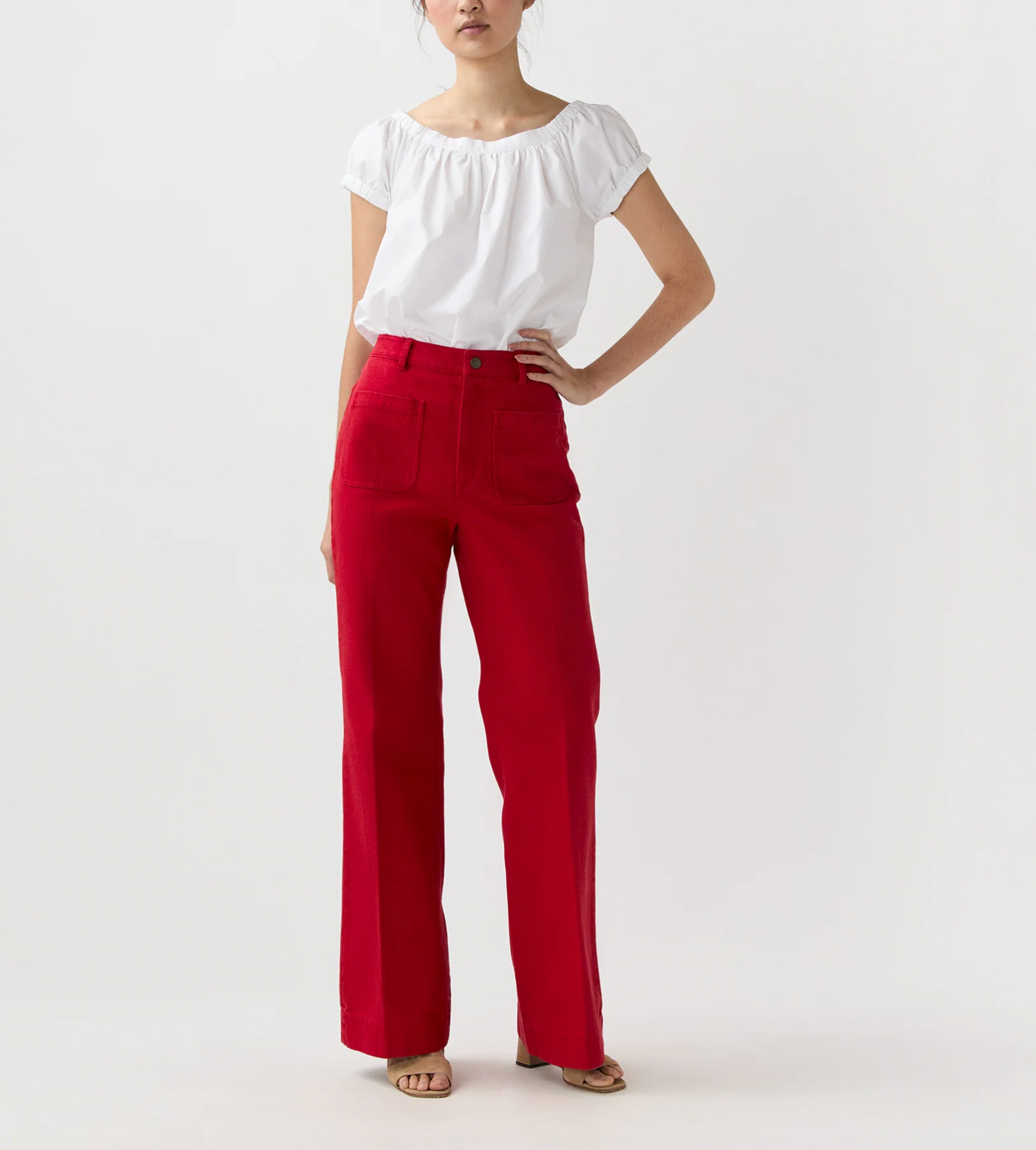 Camille Patch - Pocket Jean - Red
