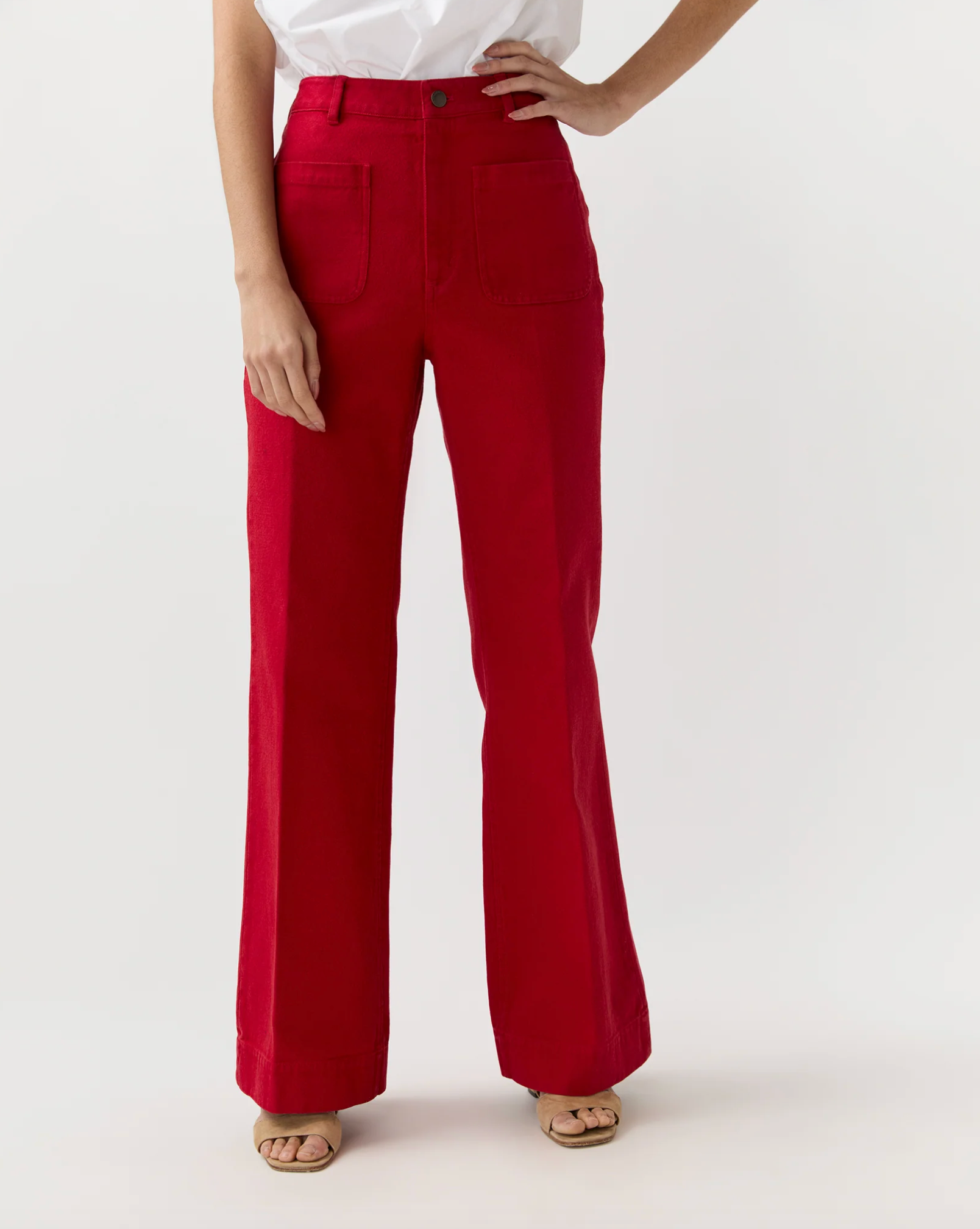 Camille Patch - Pocket Jean - Red