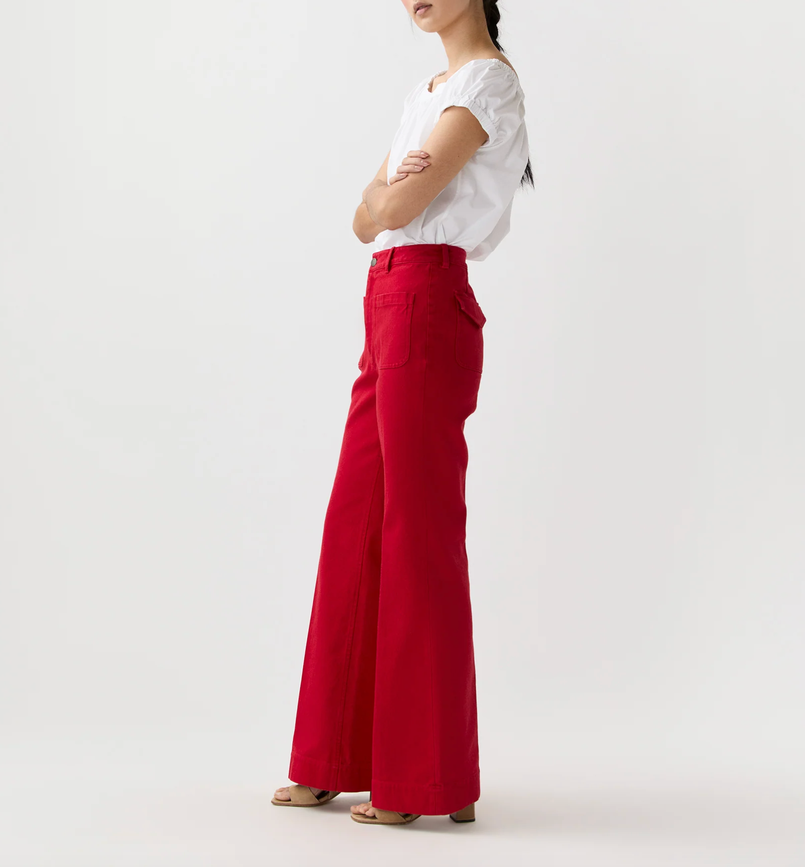 Camille Patch - Pocket Jean - Red