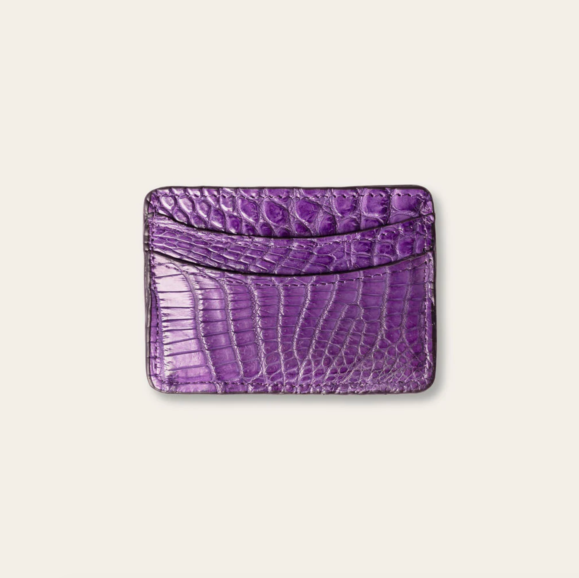 Lillian Wallet Nile Crocodile Purple Rain