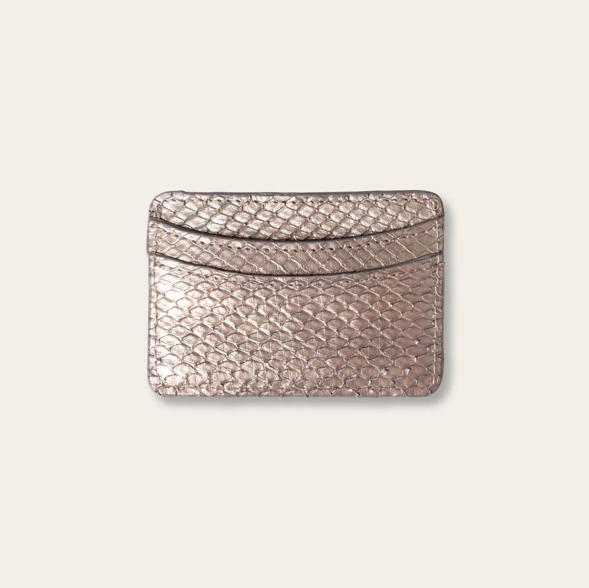 Lillian Wallet Python Smoky Silver