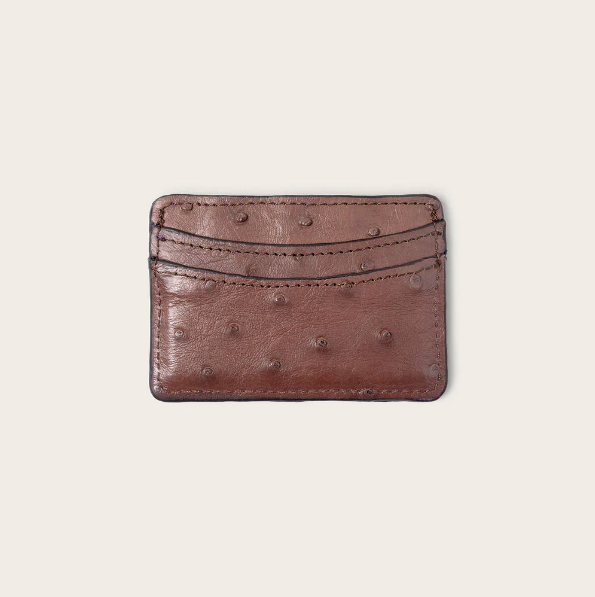 Lillian Wallet Ostrich Mocha