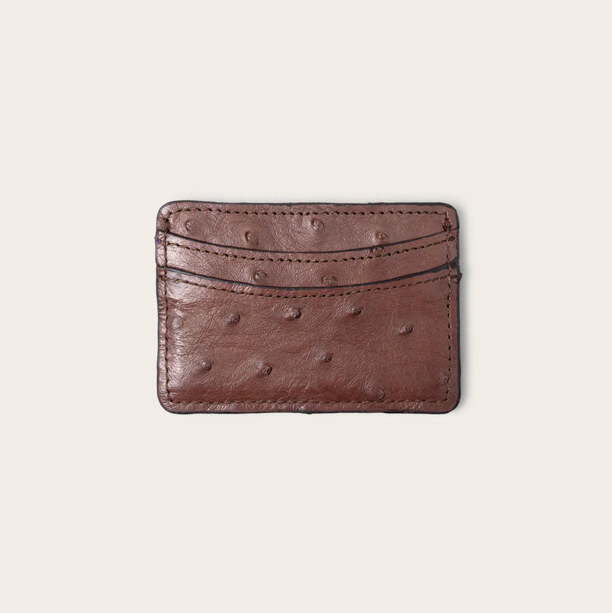 Lillian Wallet Ostrich Mocha