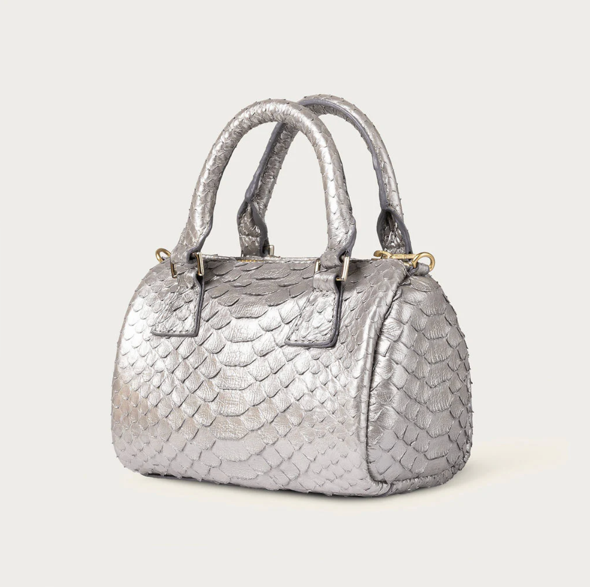 Victoria Python Metallic Silver