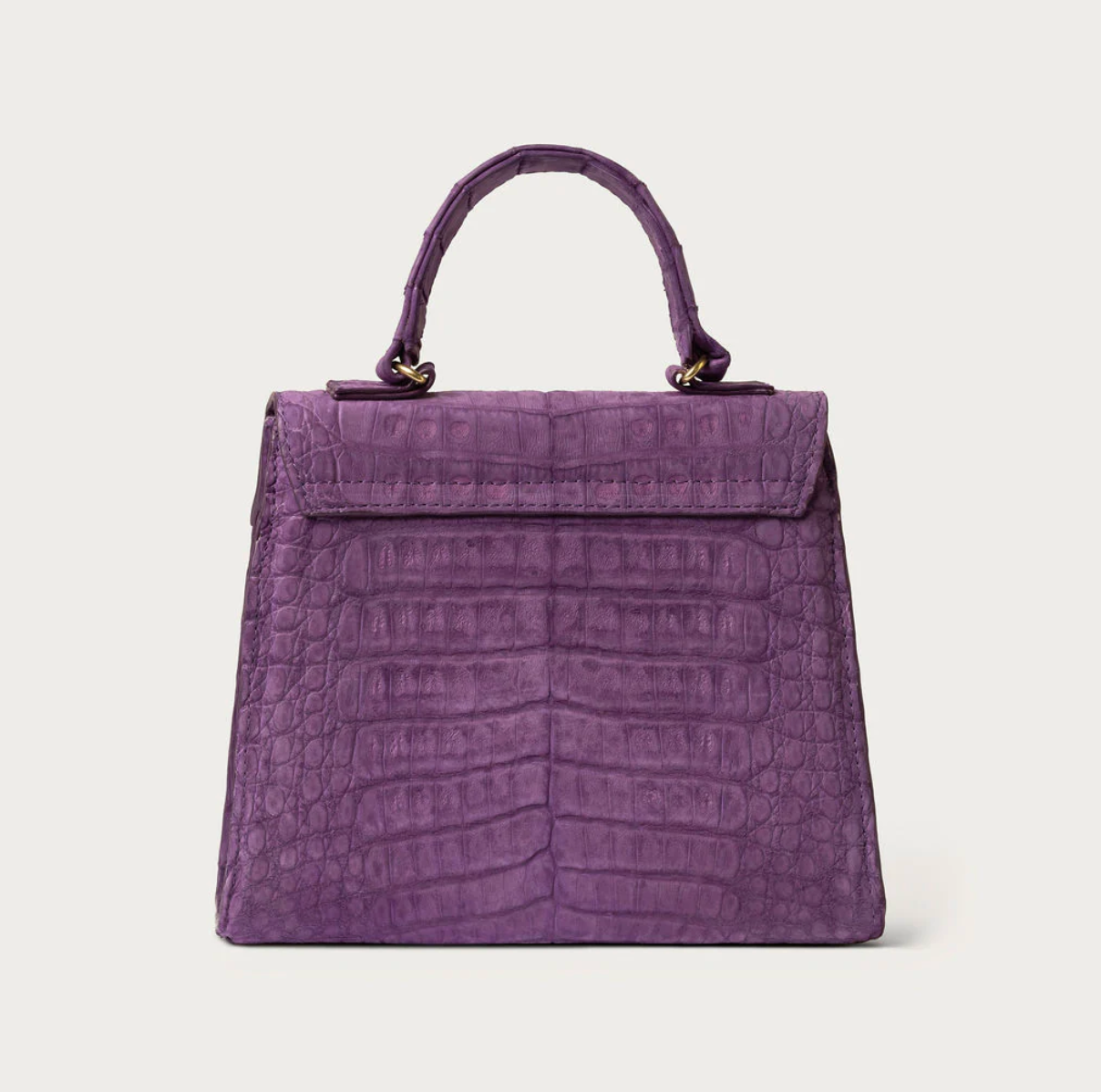 Eleanor Crocodile Nubuck Purple