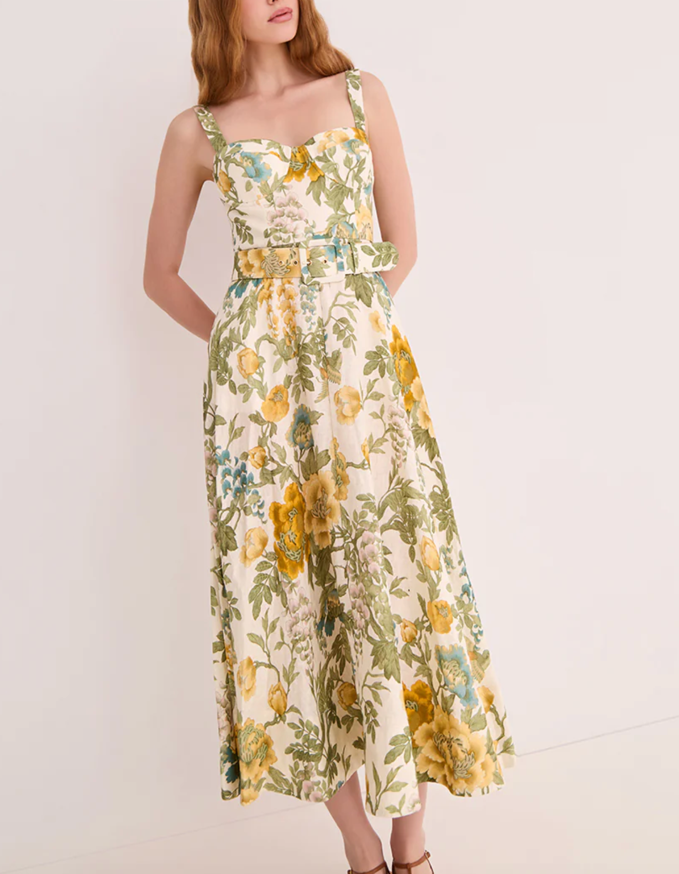 Calypso Dress - Flora Meadow Ivory
