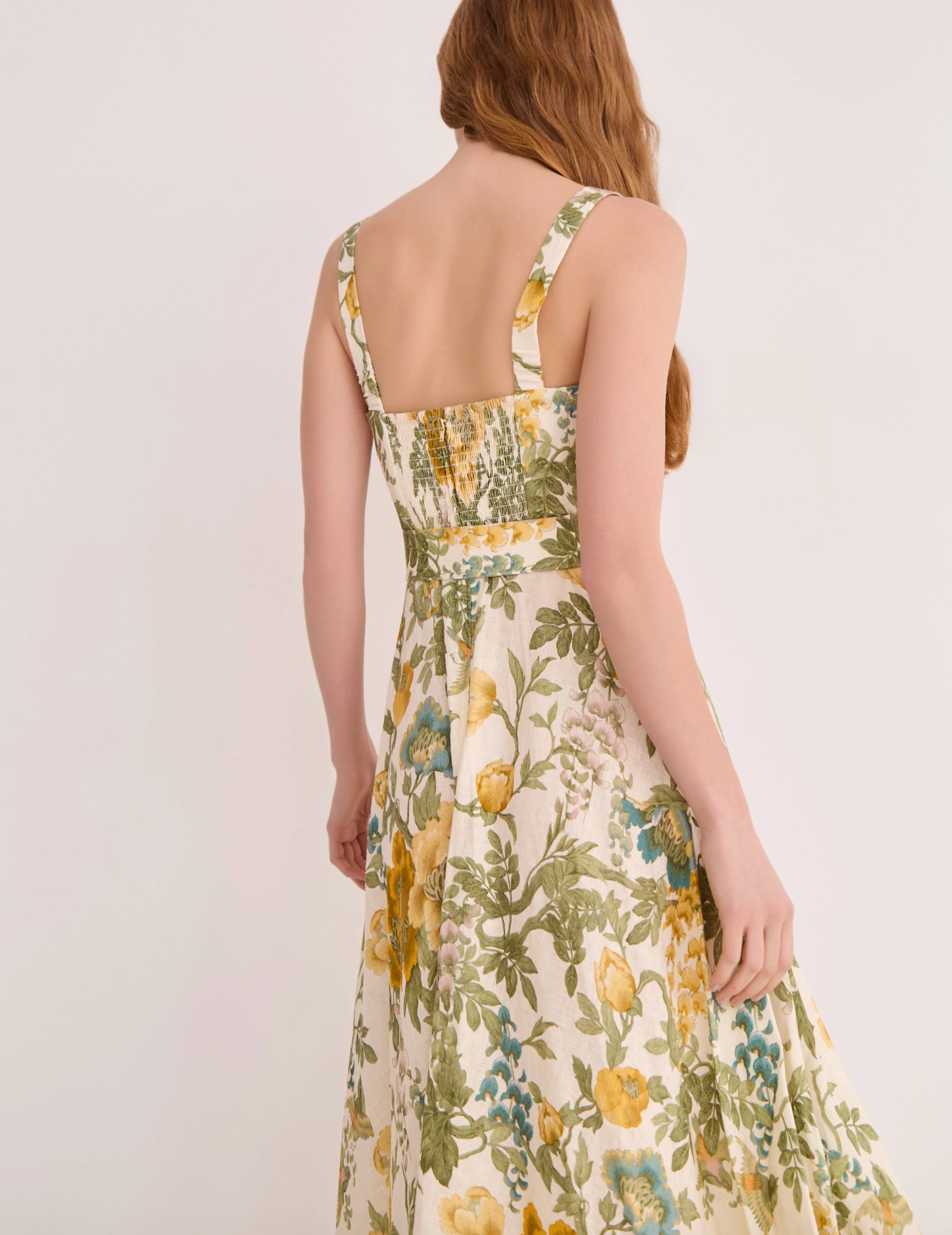 Calypso Dress - Flora Meadow Ivory