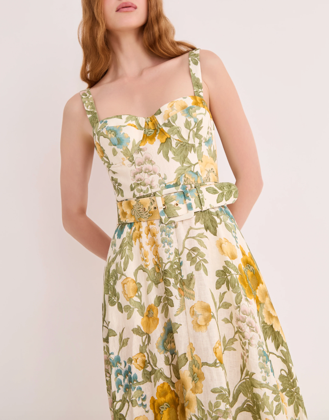 Calypso Dress - Flora Meadow Ivory