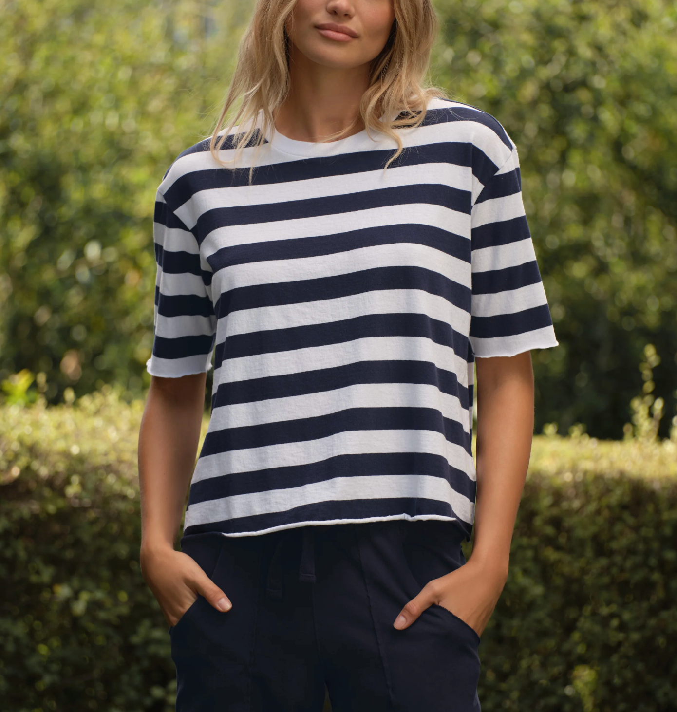 Perry Crew SS Tee - Nautical Stripe