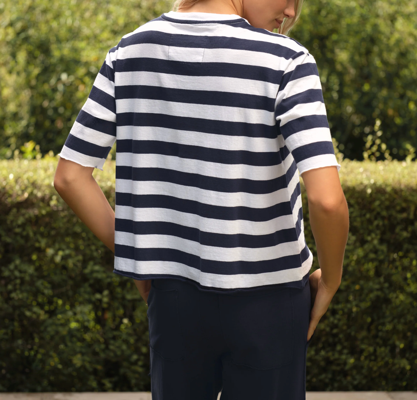 Perry Crew SS Tee - Nautical Stripe