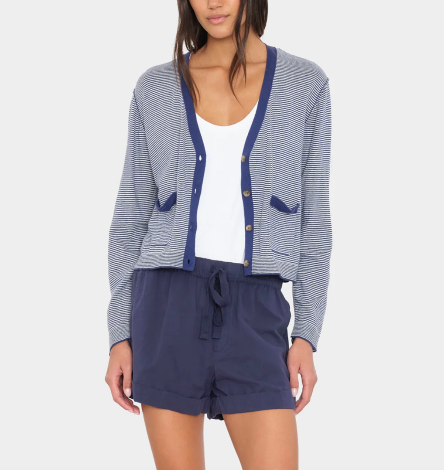 Ashton Cardigan - Marine Salt