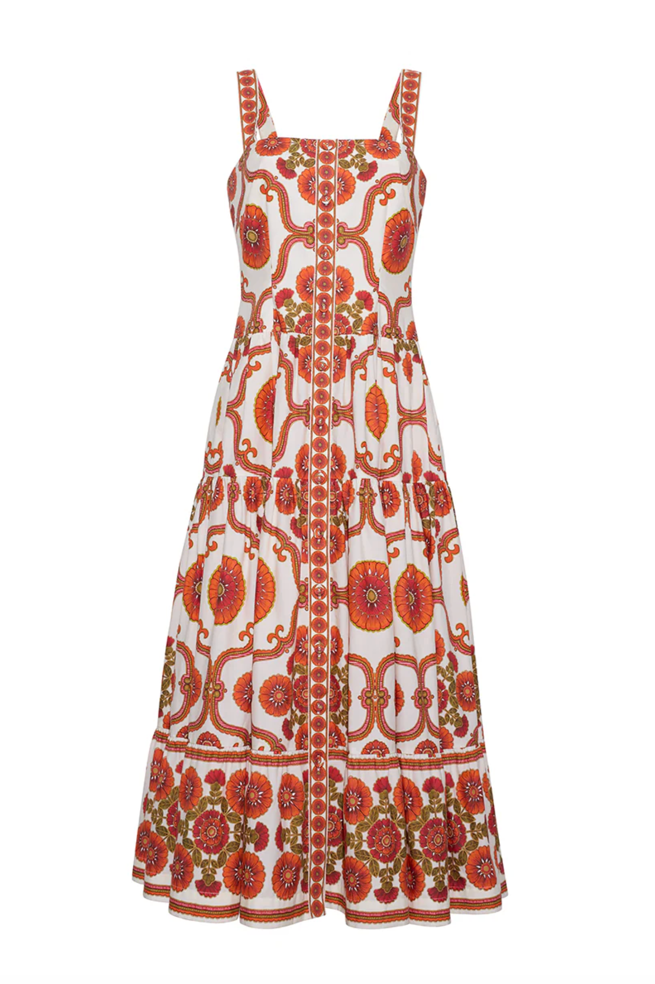 Margarita Dress - Mod Floral Ivory