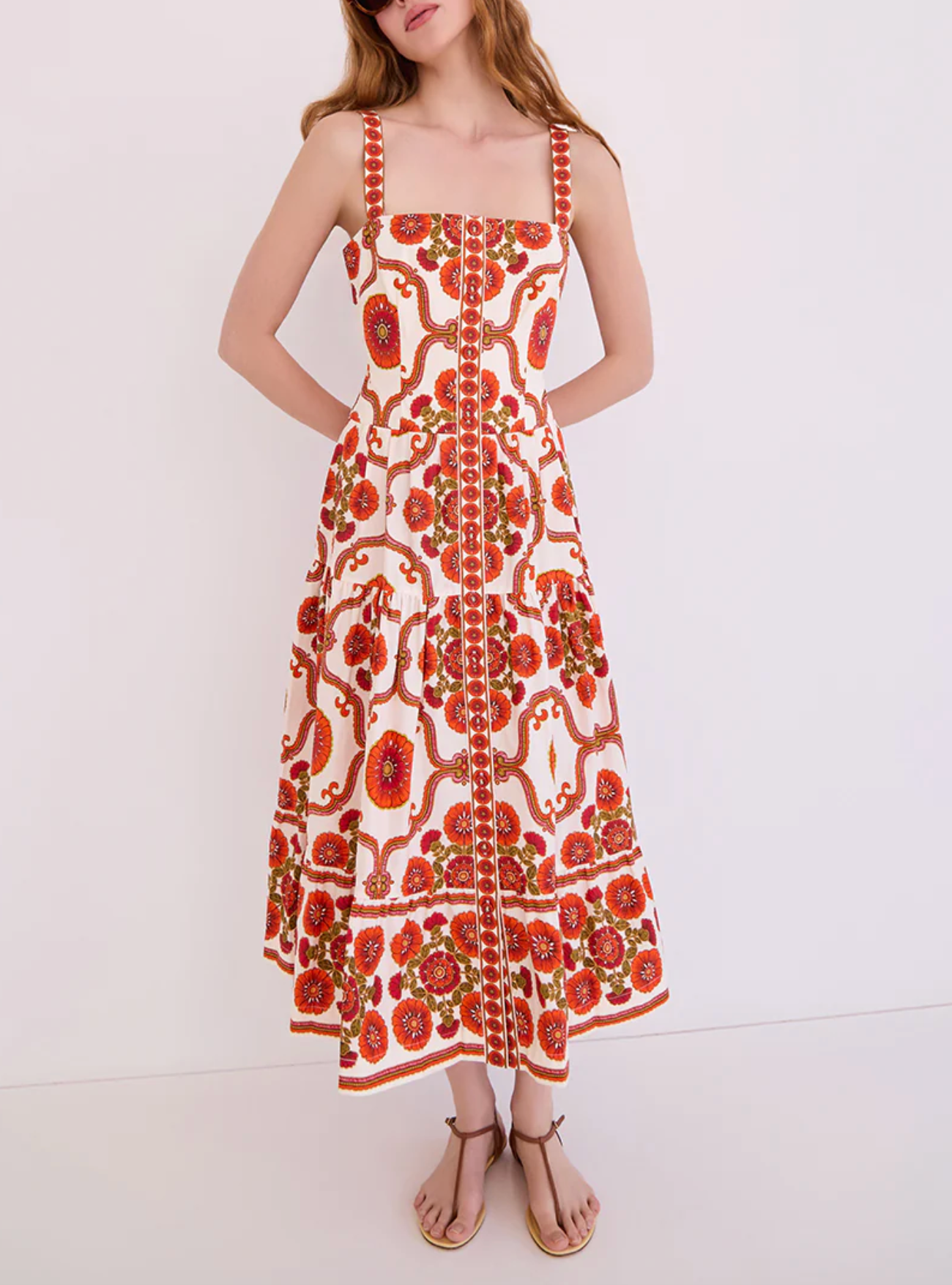 Margarita Dress - Mod Floral Ivory