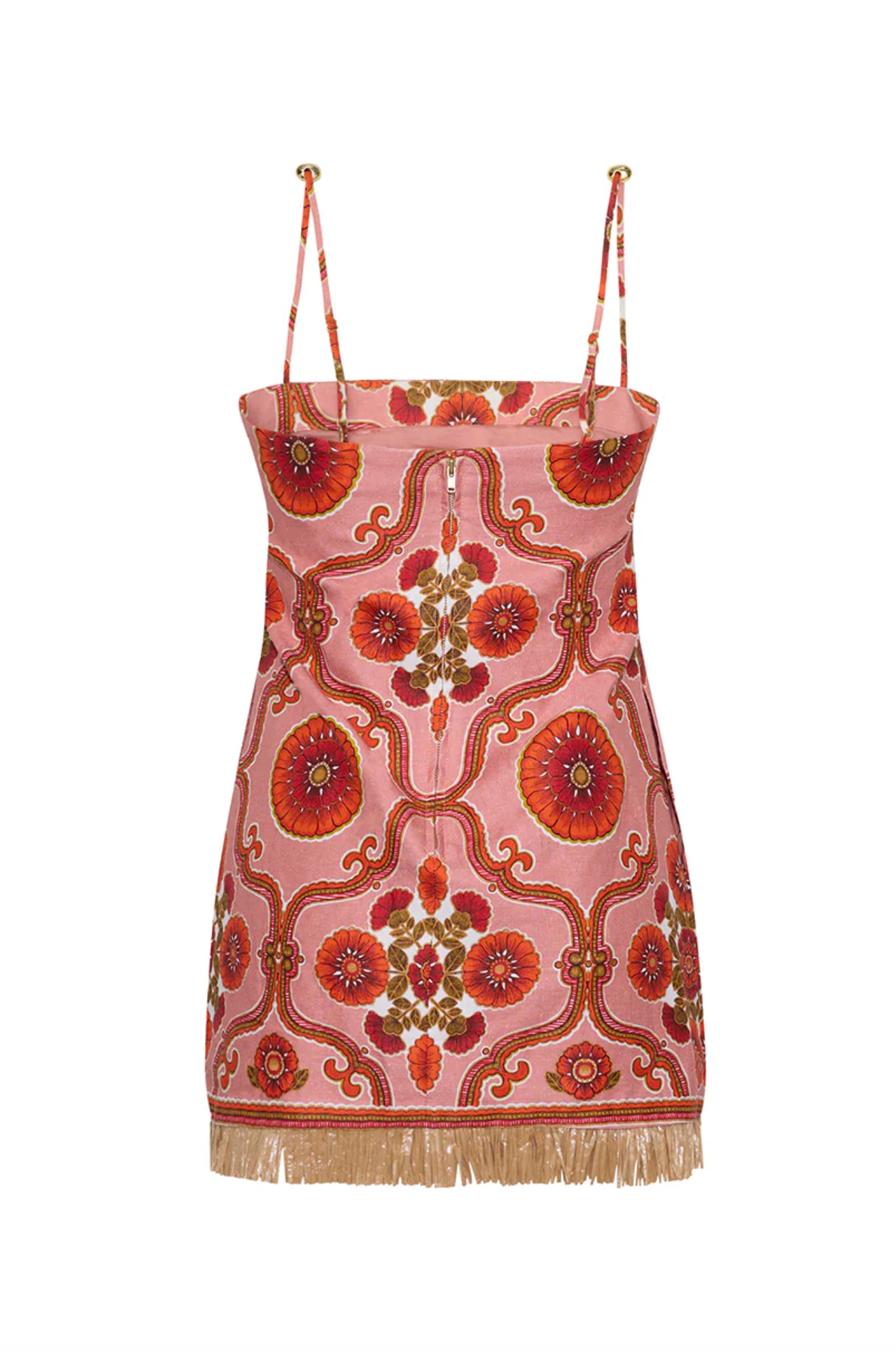 Valencia Mini Dress - Mod Floral Brick