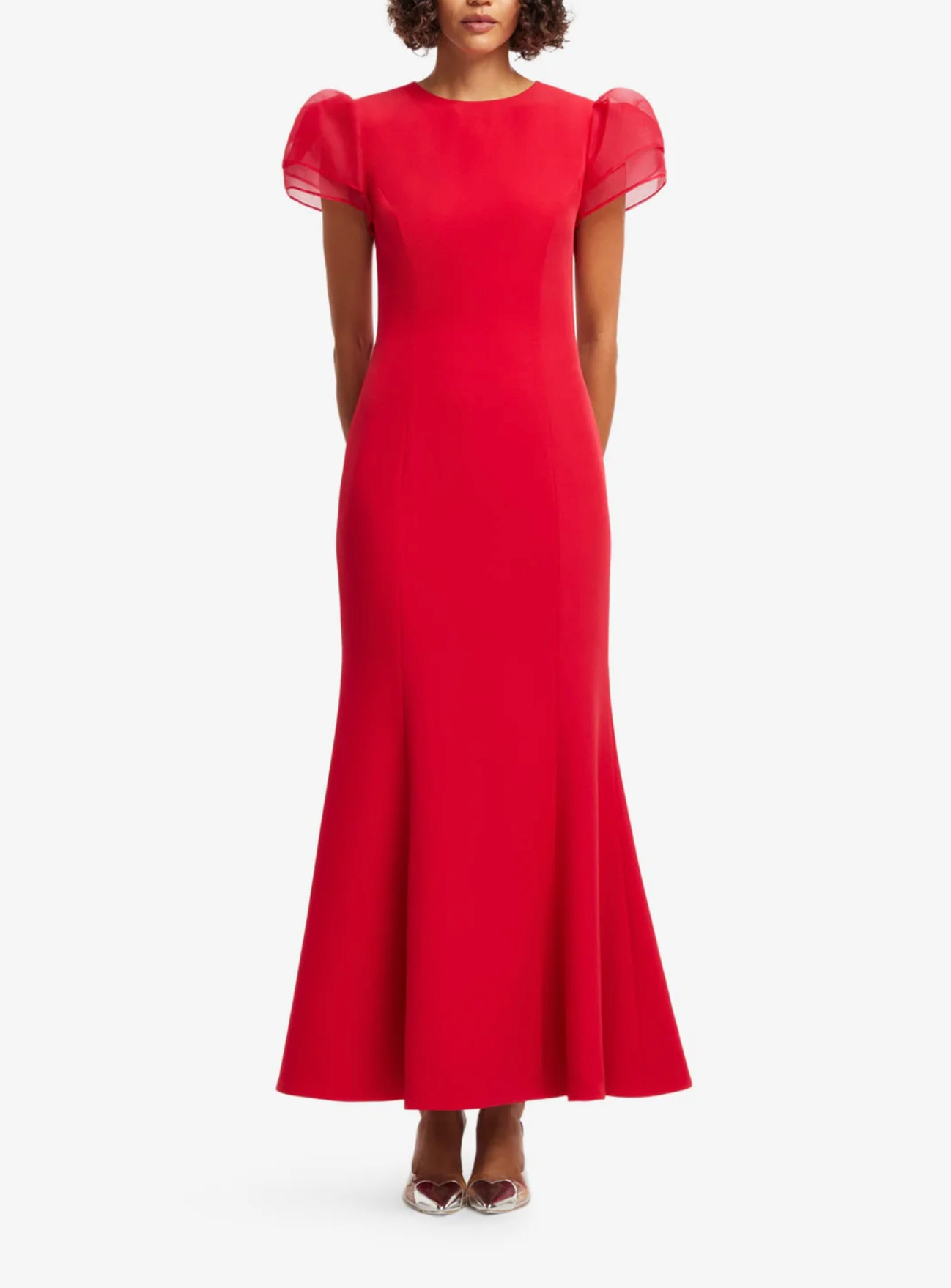 Sofia Puff Sleeve Maxi Dress - Vermilion