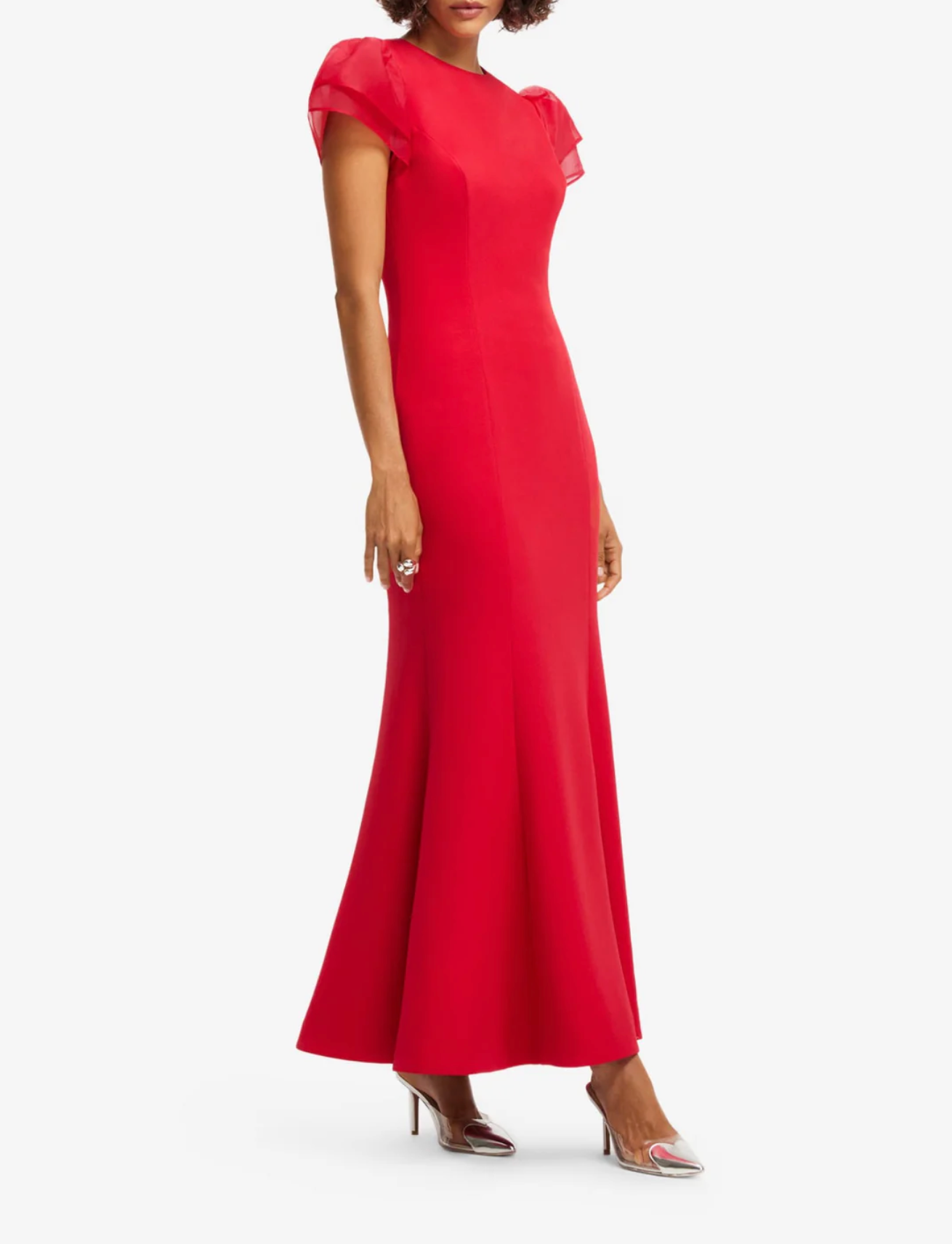 Sofia Puff Sleeve Maxi Dress - Vermilion