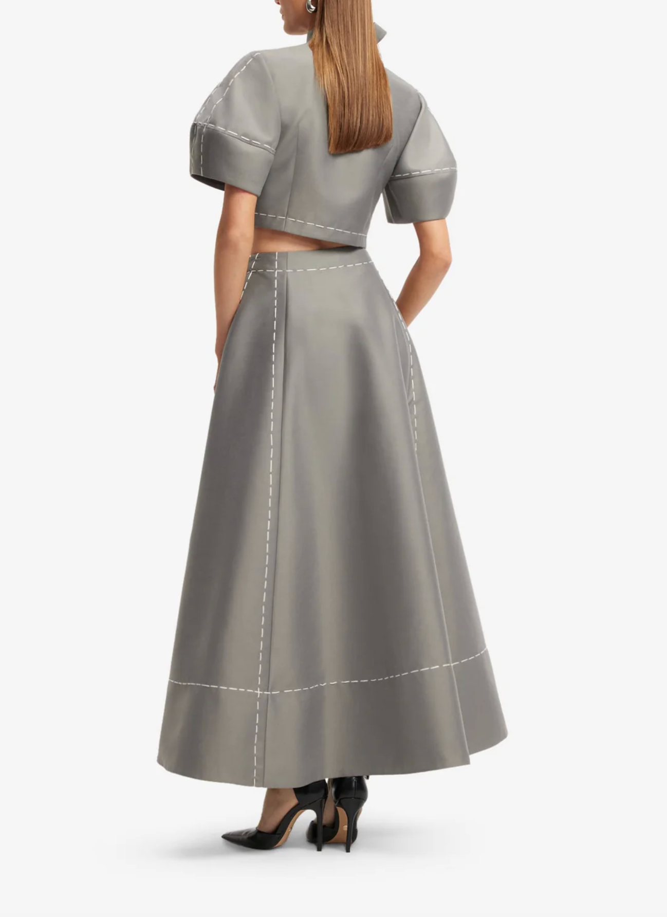 Elina Maxi Skirt - Steel