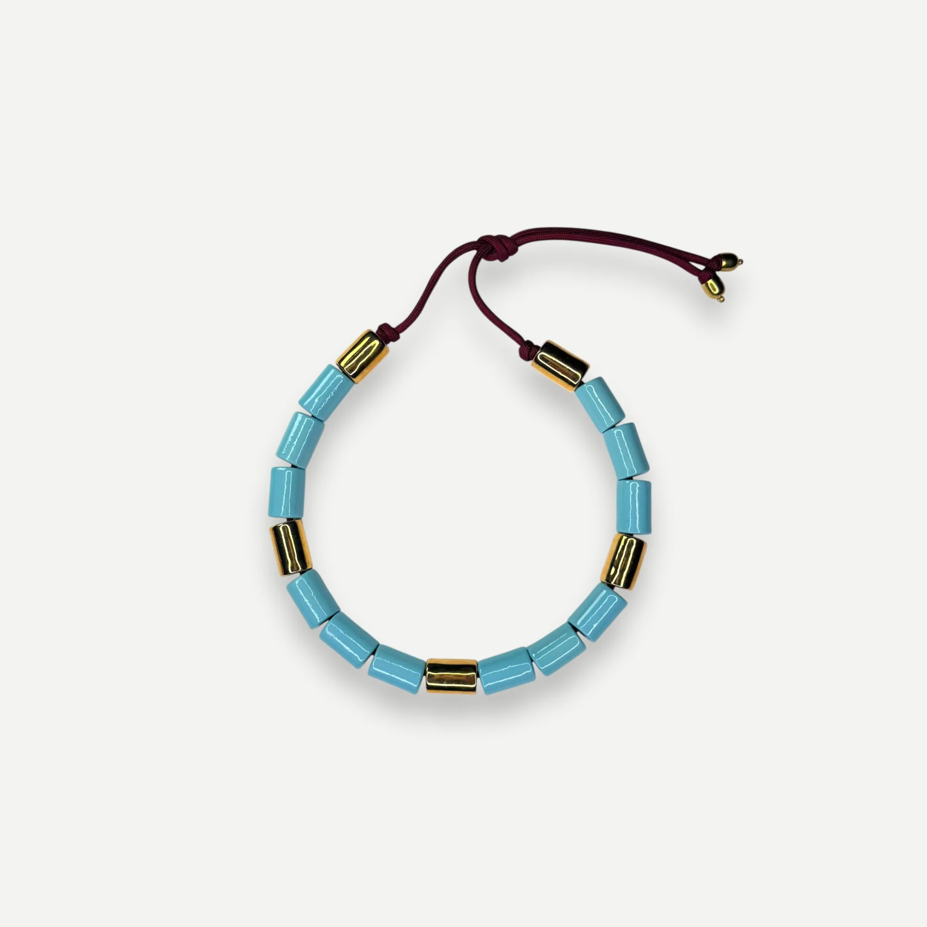 Bead Five - Pool & Karat Candy on Burgundy