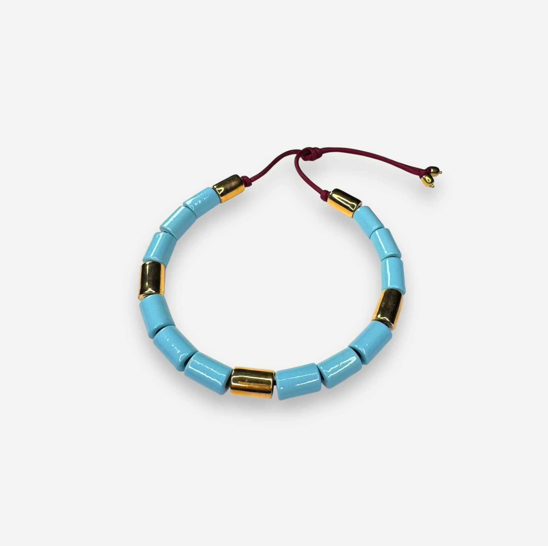 Bead Five - Pool & Karat Candy on Burgundy