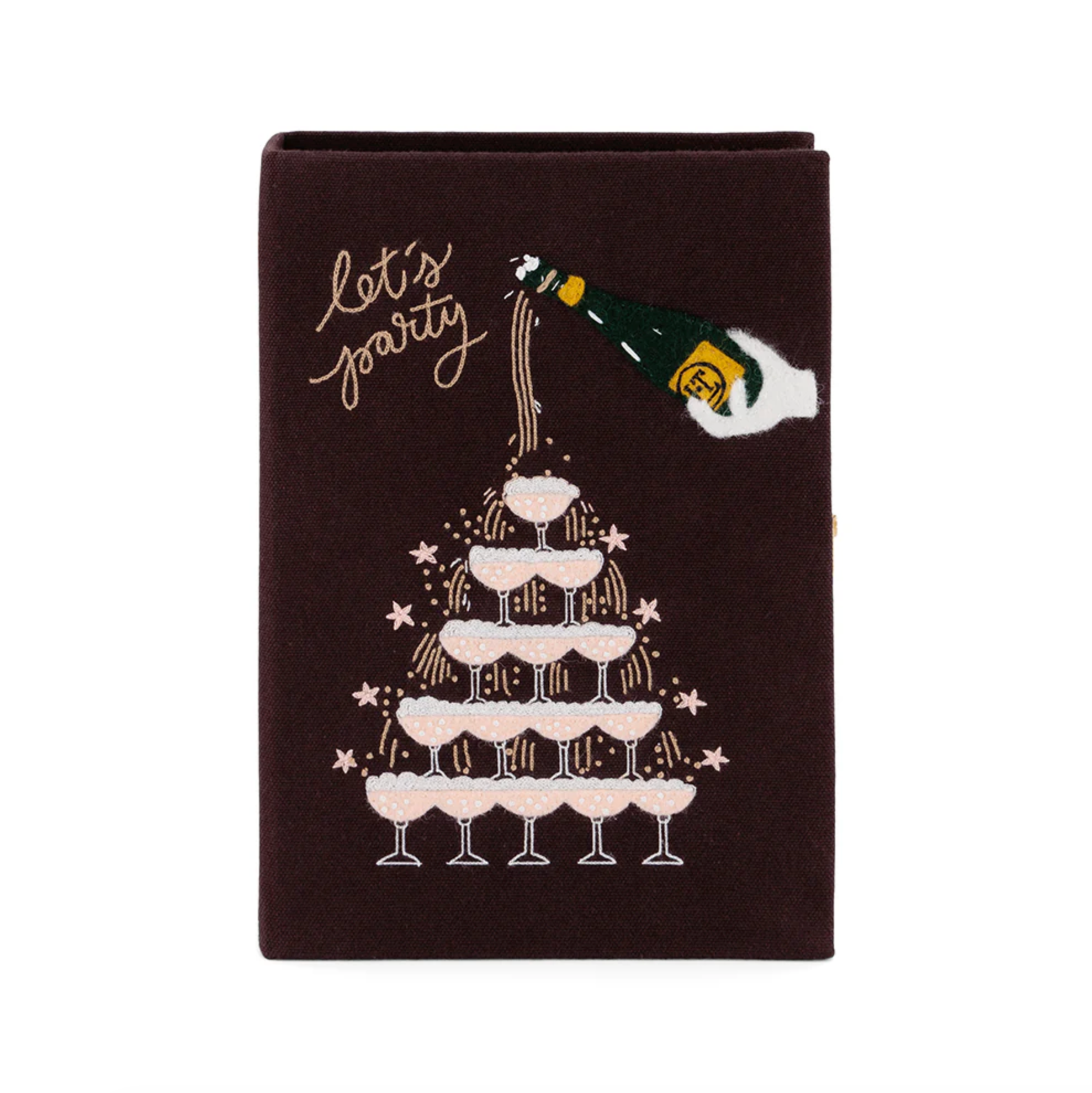 Let's Party Book Clutch - Choco Noir