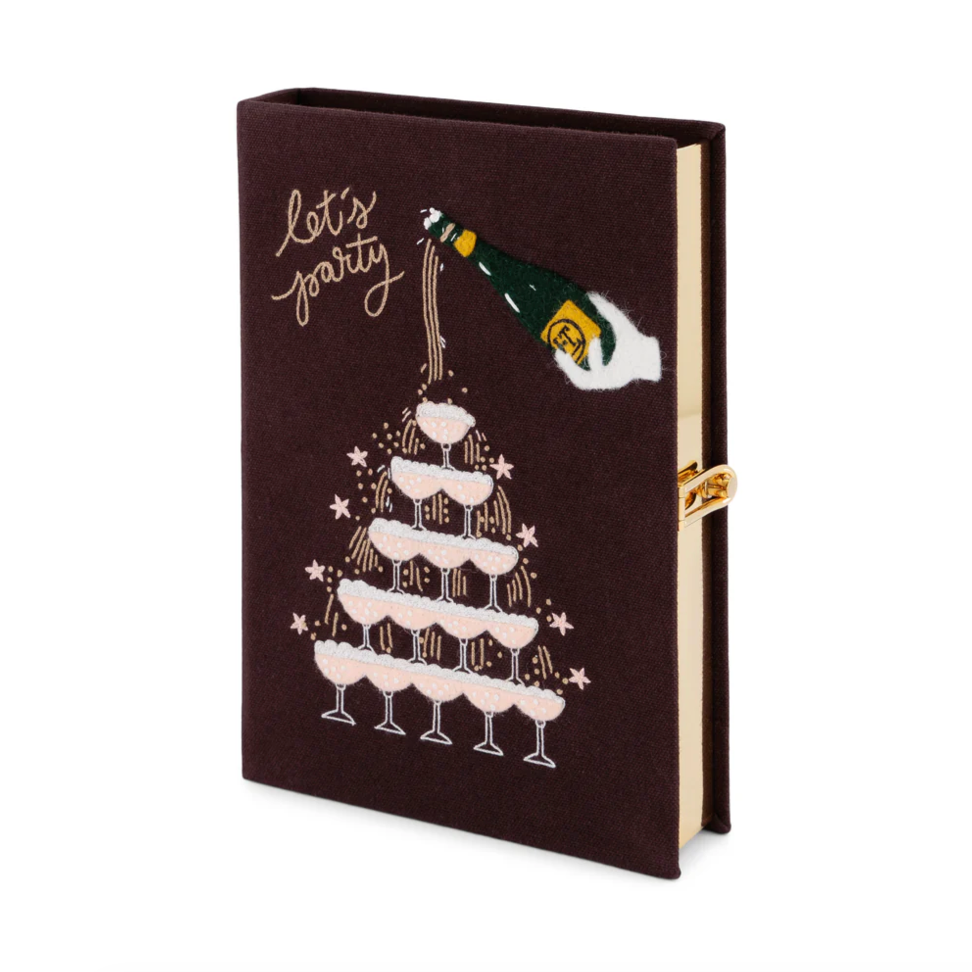 Let's Party Book Clutch - Choco Noir