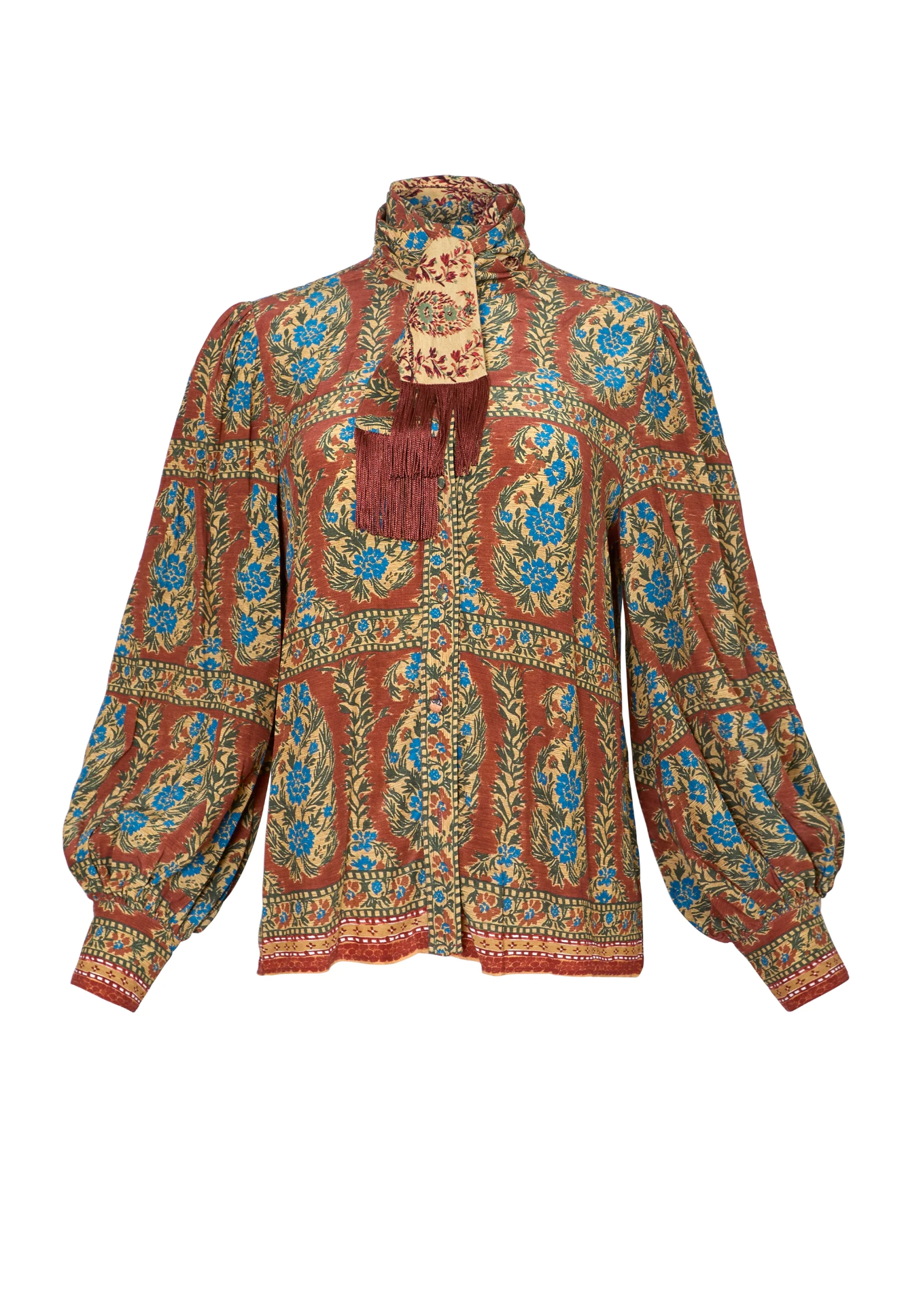 Karis Blouse - Amber Glen Brown