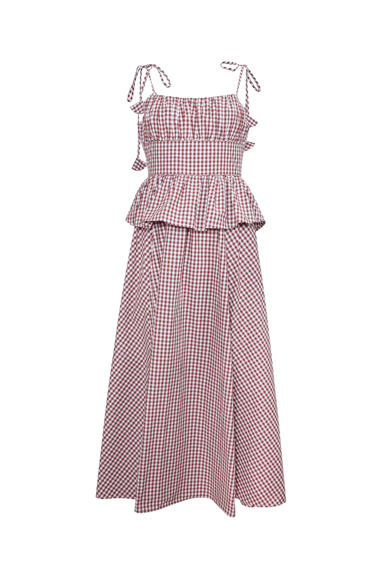 Betsy Dress - Cotswold Check Rust
