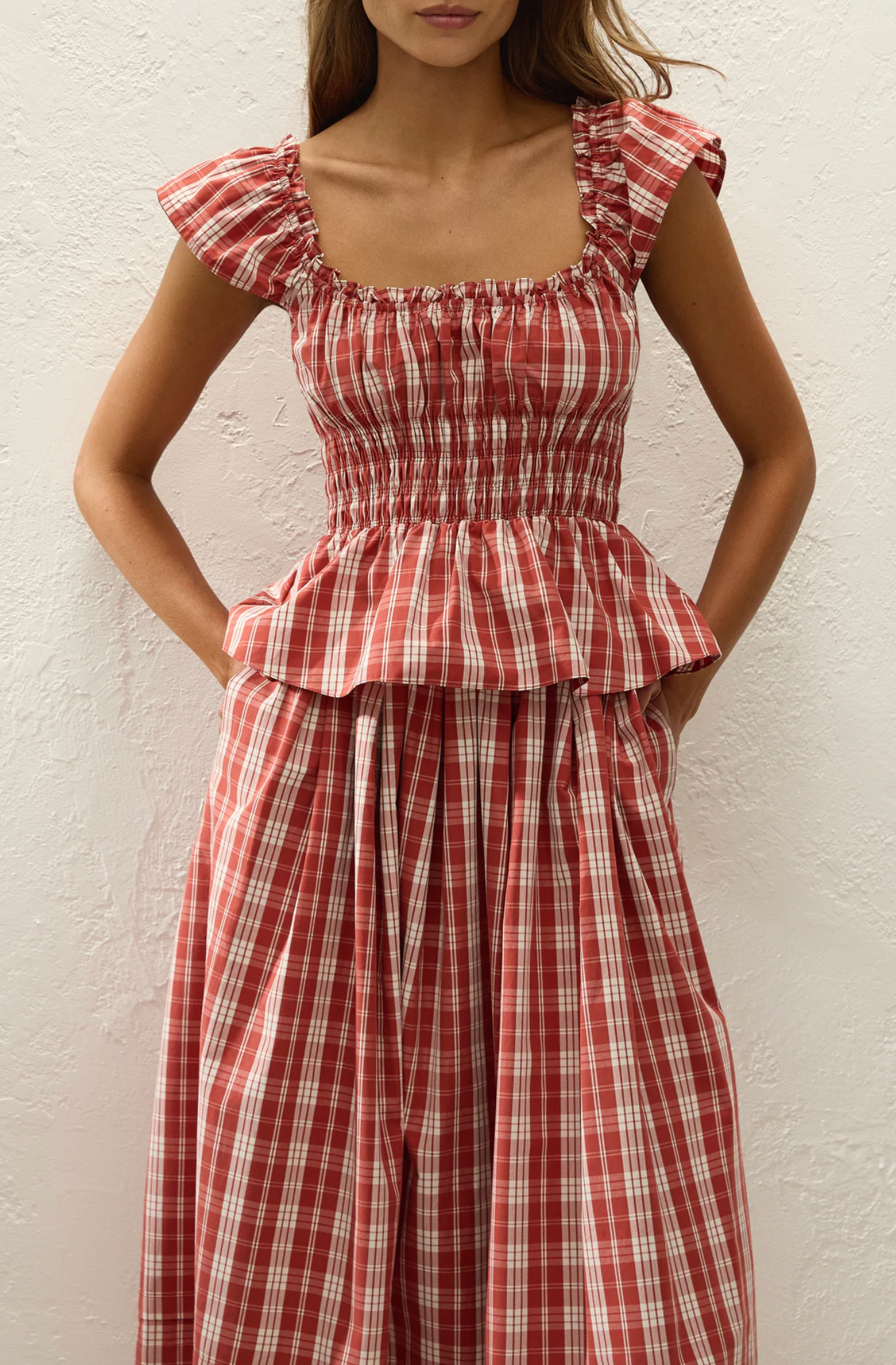 Janne Top - Ines Check Terra Rosso