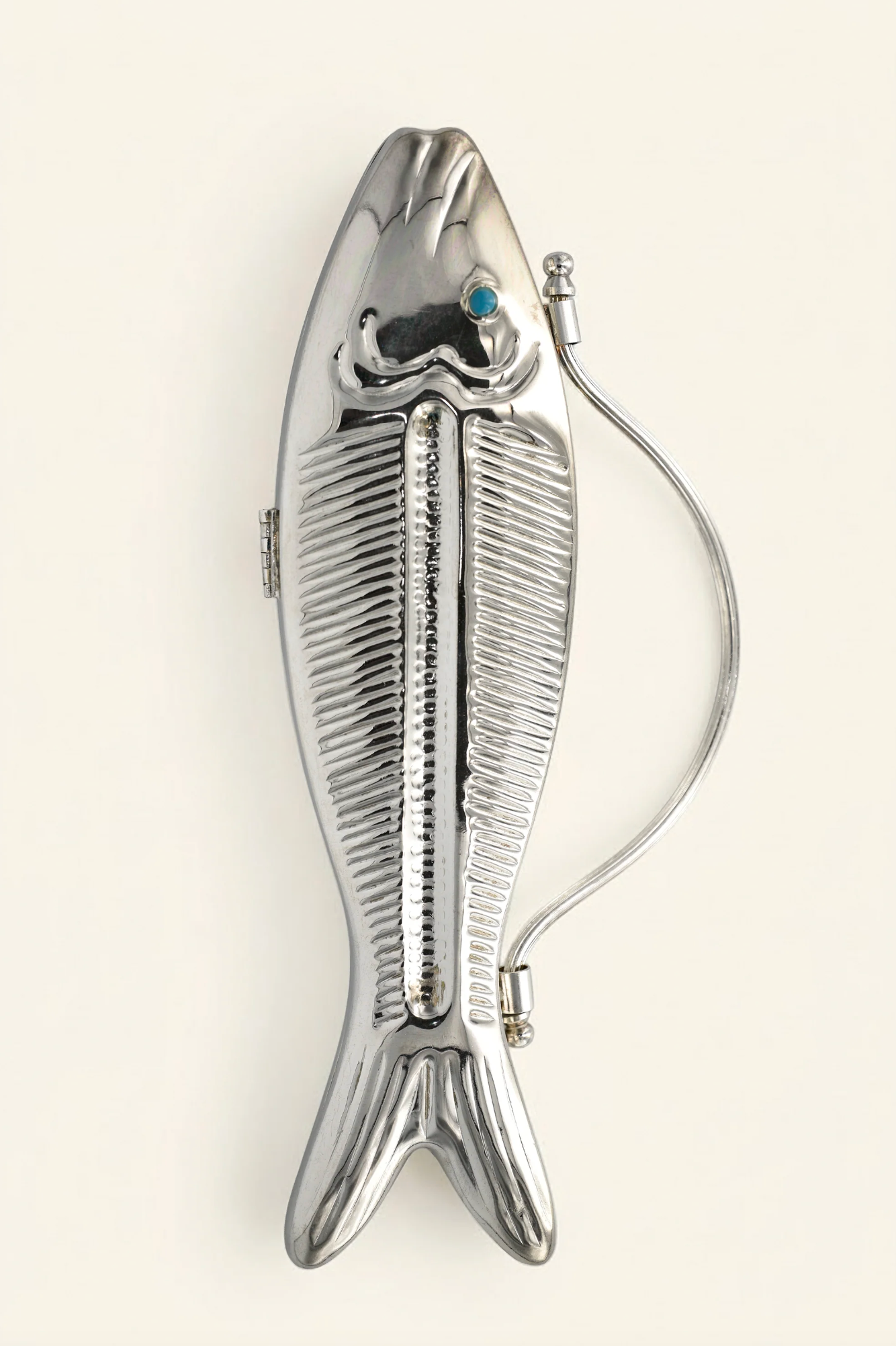Silver Fishy Clutch
