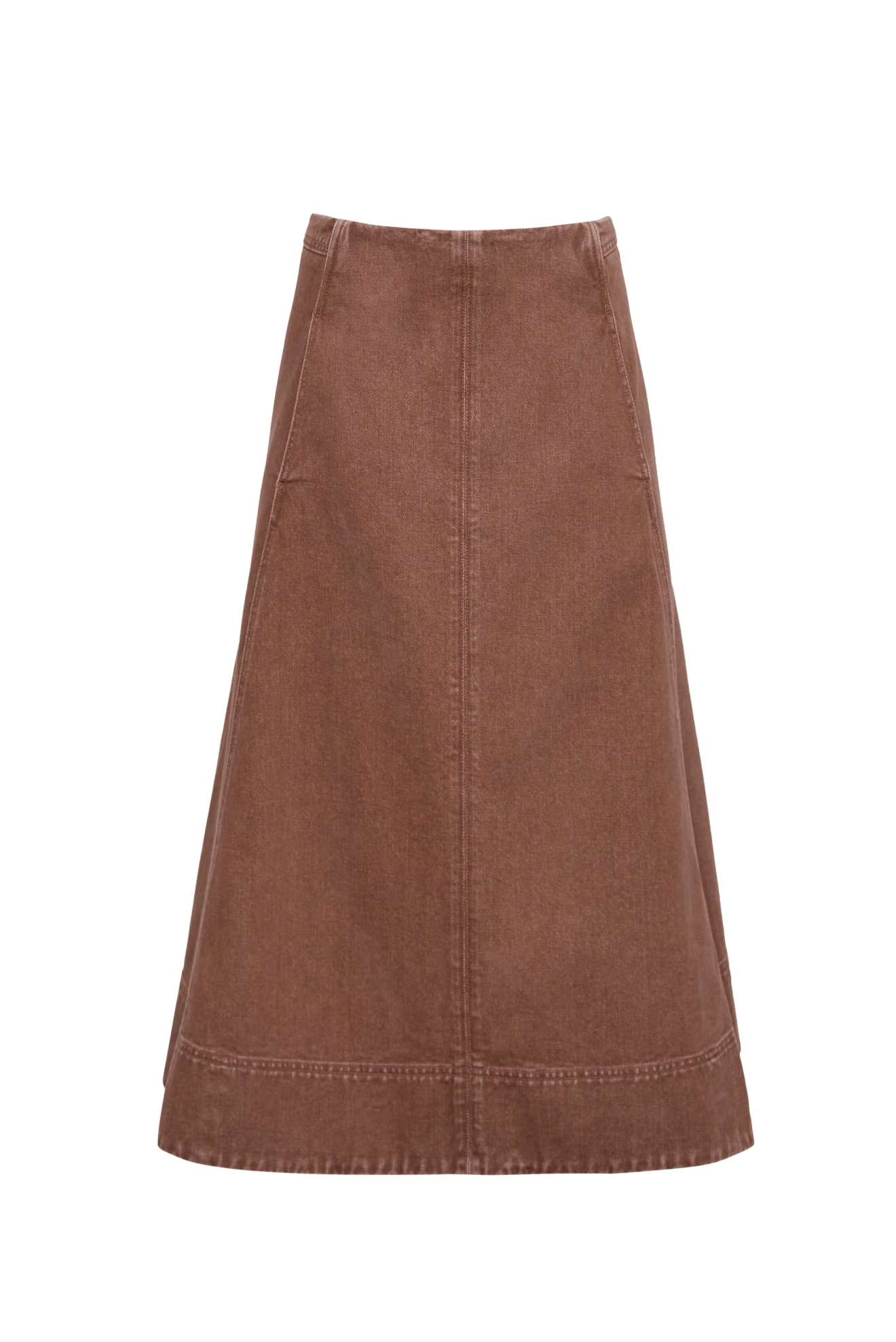 Aisha Skirt - Taupe Denim