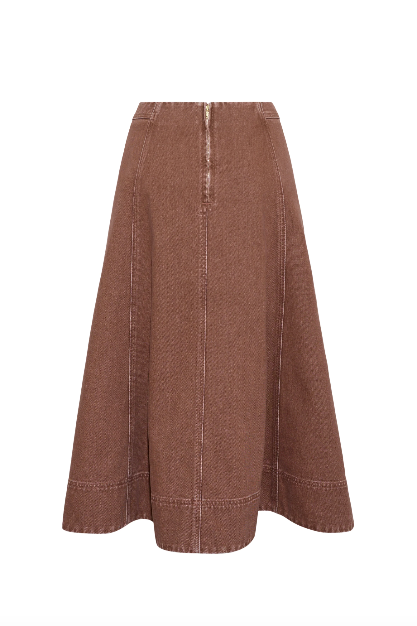 Aisha Skirt - Taupe Denim