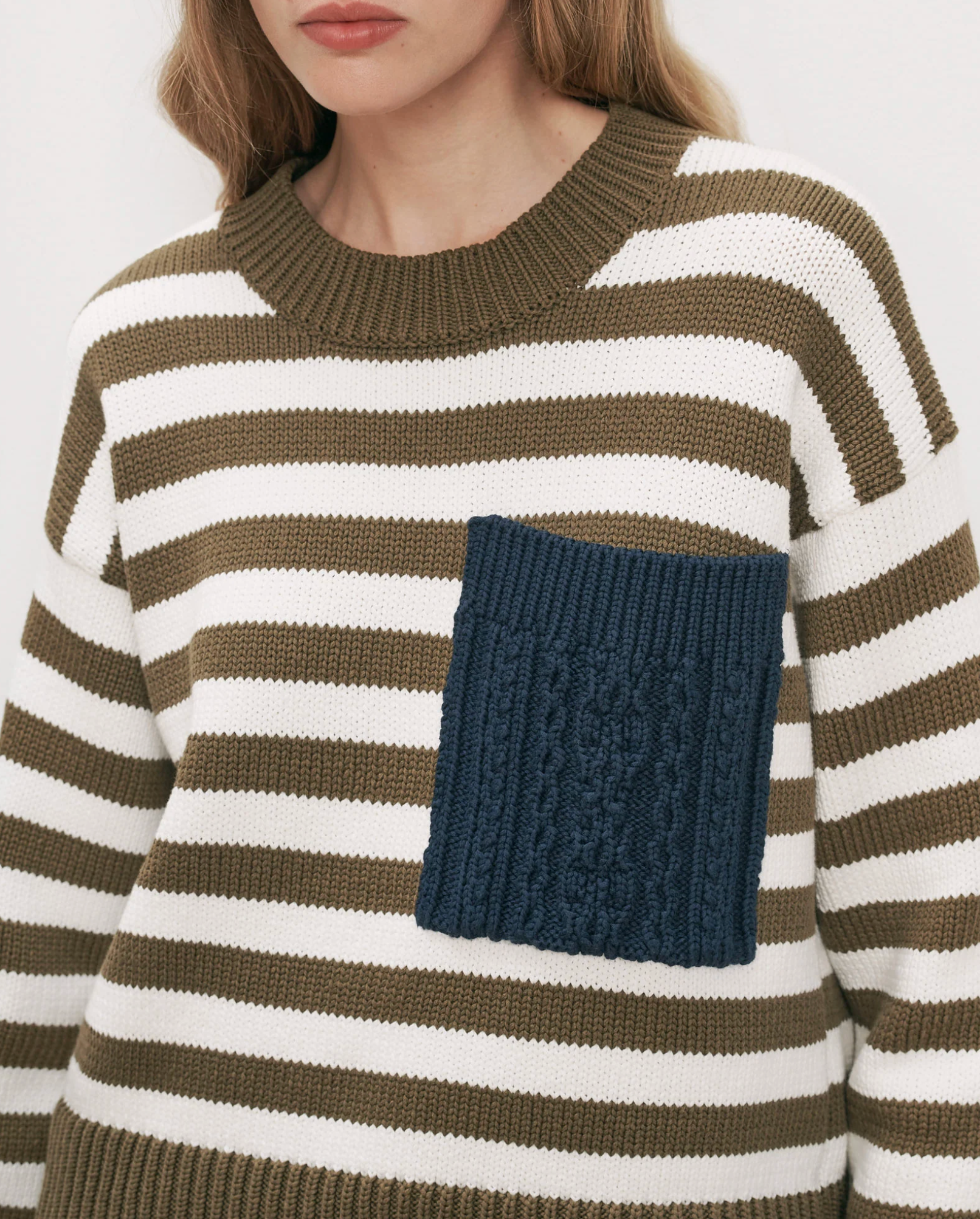 Emile Pullover- Military Olive/Dove/Heritage Navy