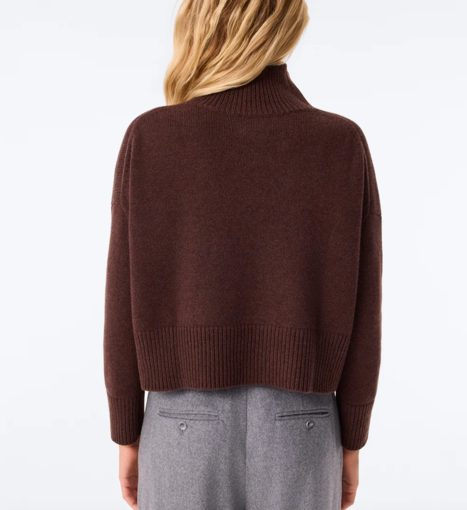 Ulla Crop Sweater - Espresso