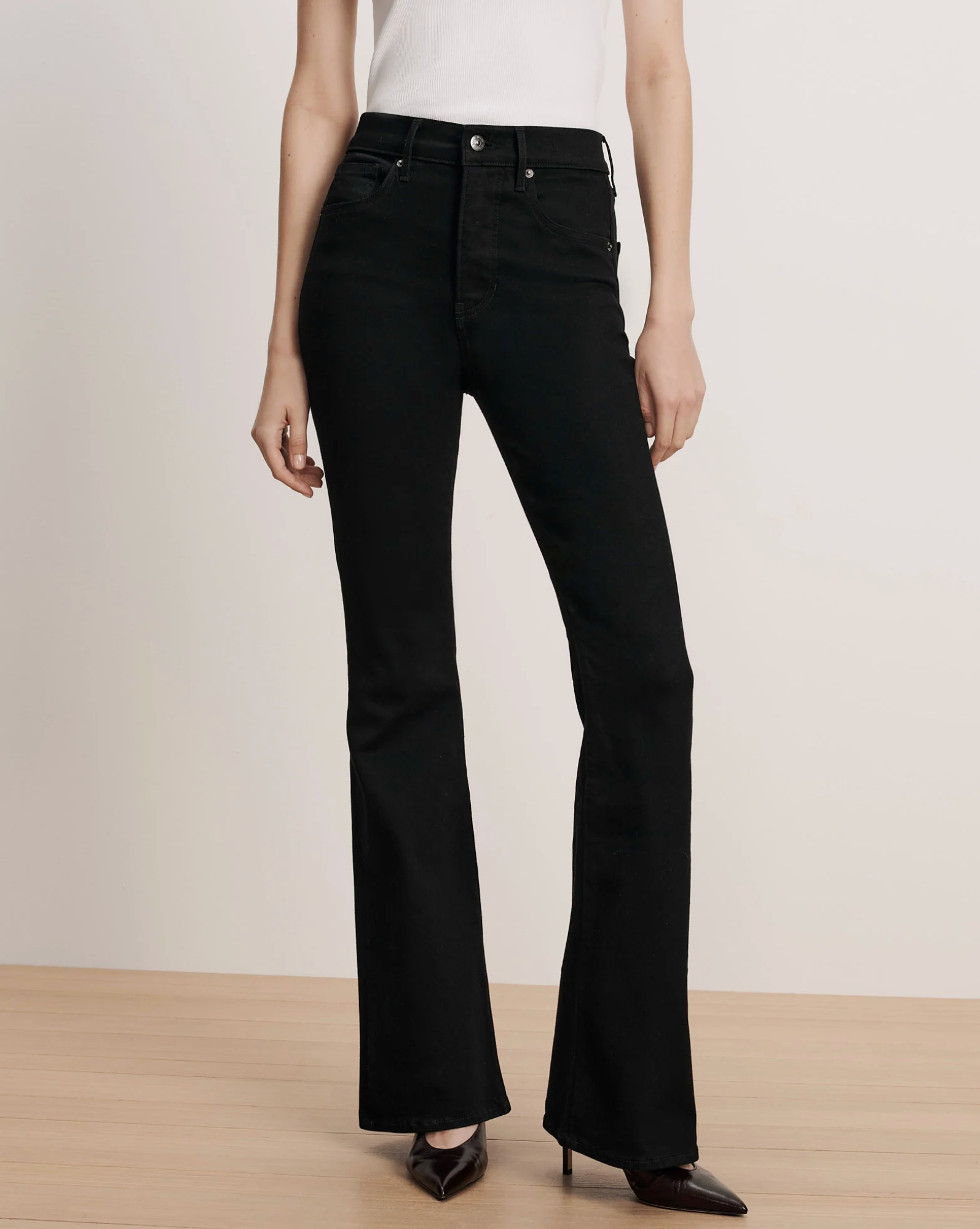 Beverly High Rise Skinny Flare - Onyx