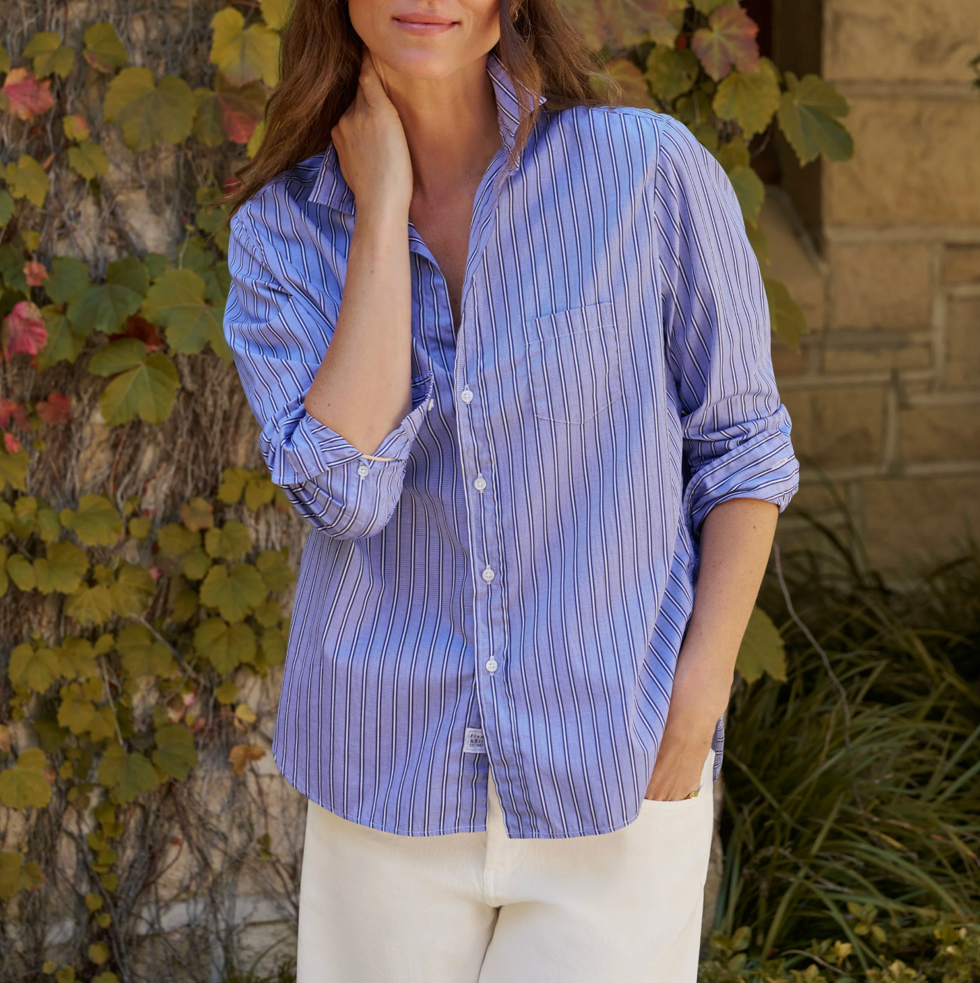 Eileen - Multi Blue Stripe