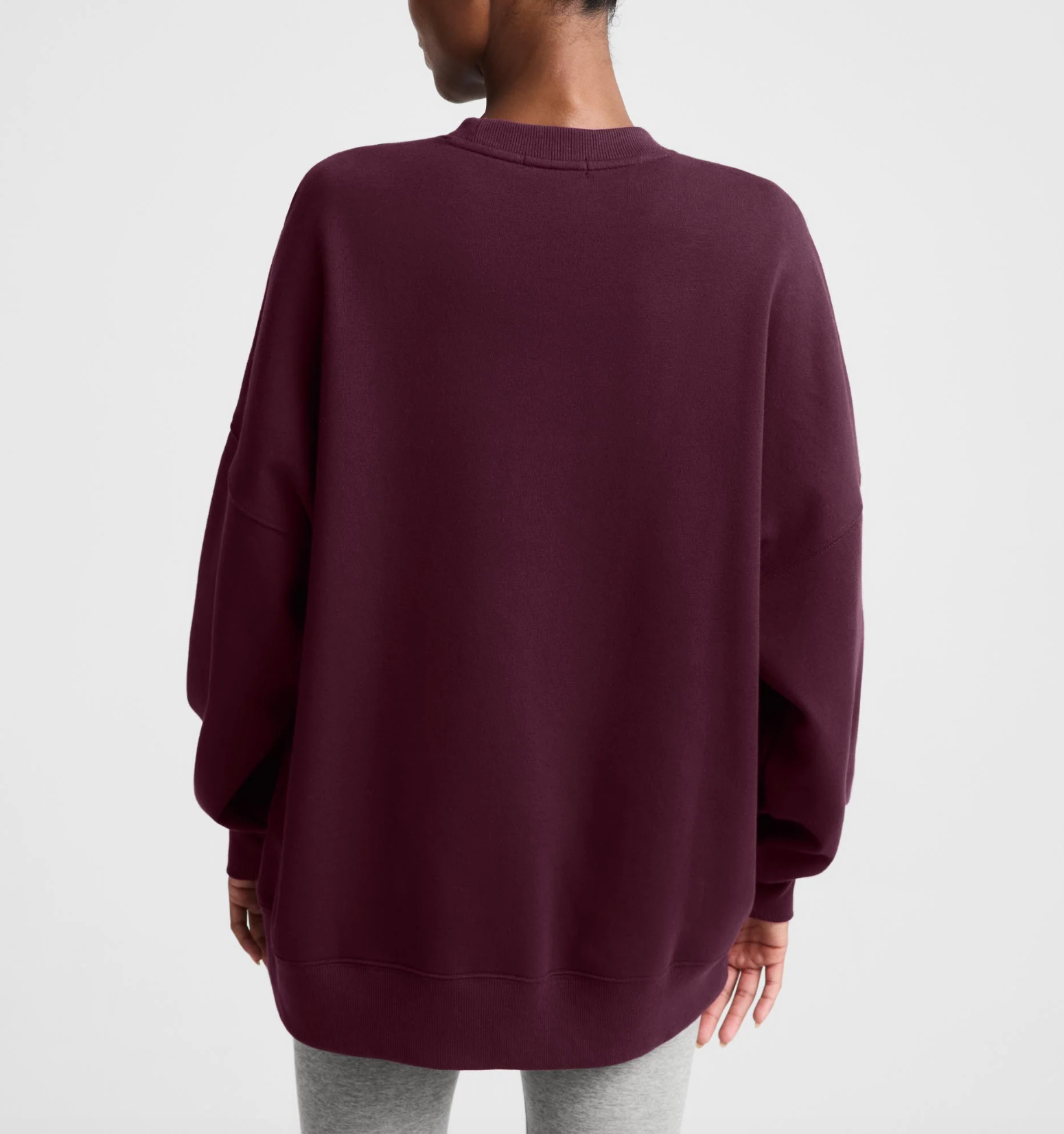 Luxefleece 2.0 Oversized Crewneck - Cabernet