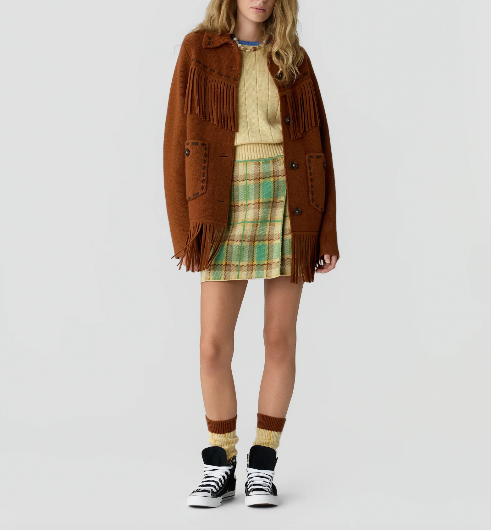 Western Fringe Jacket - Burnt Sienna