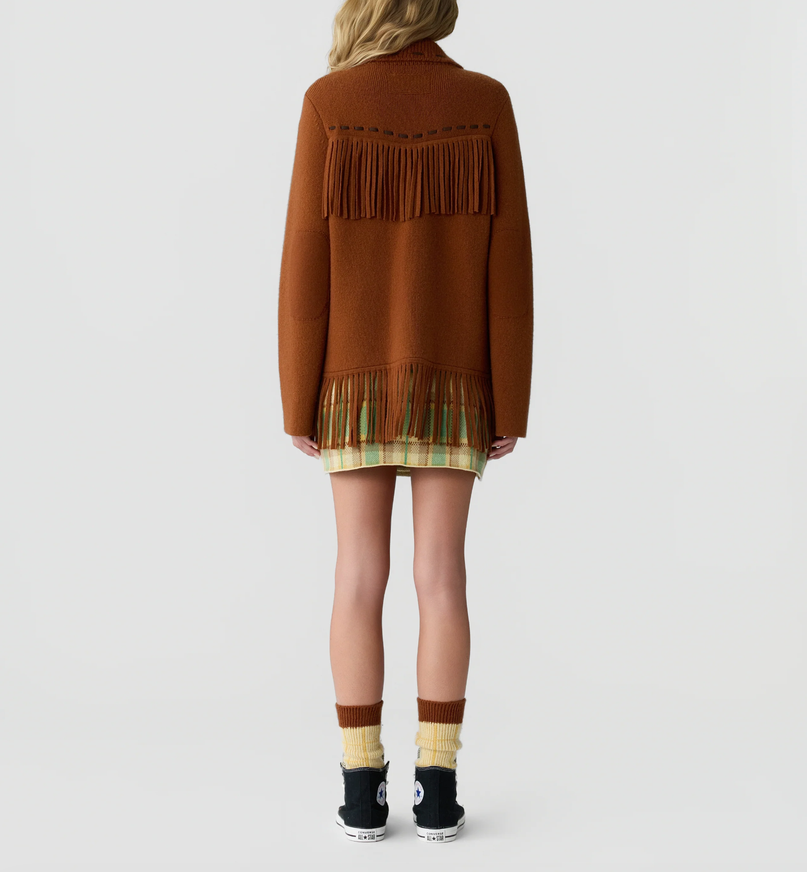 Western Fringe Jacket - Burnt Sienna