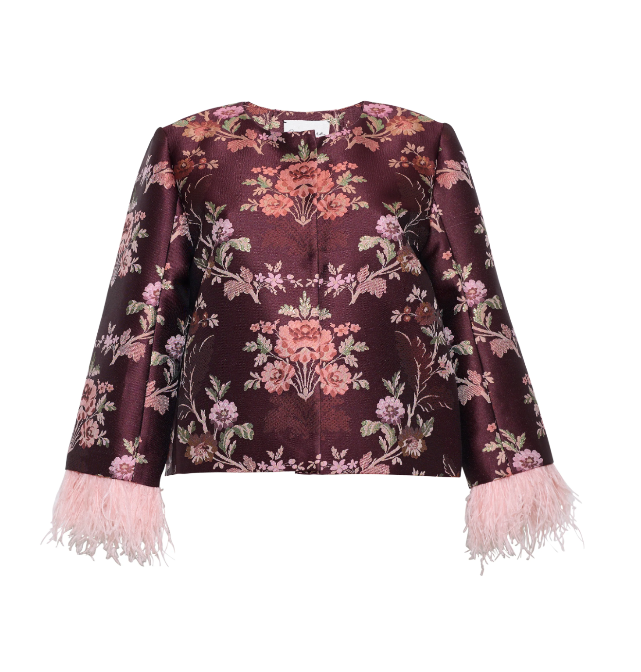 Julio Jacket - Trellis Jacquard Maroon