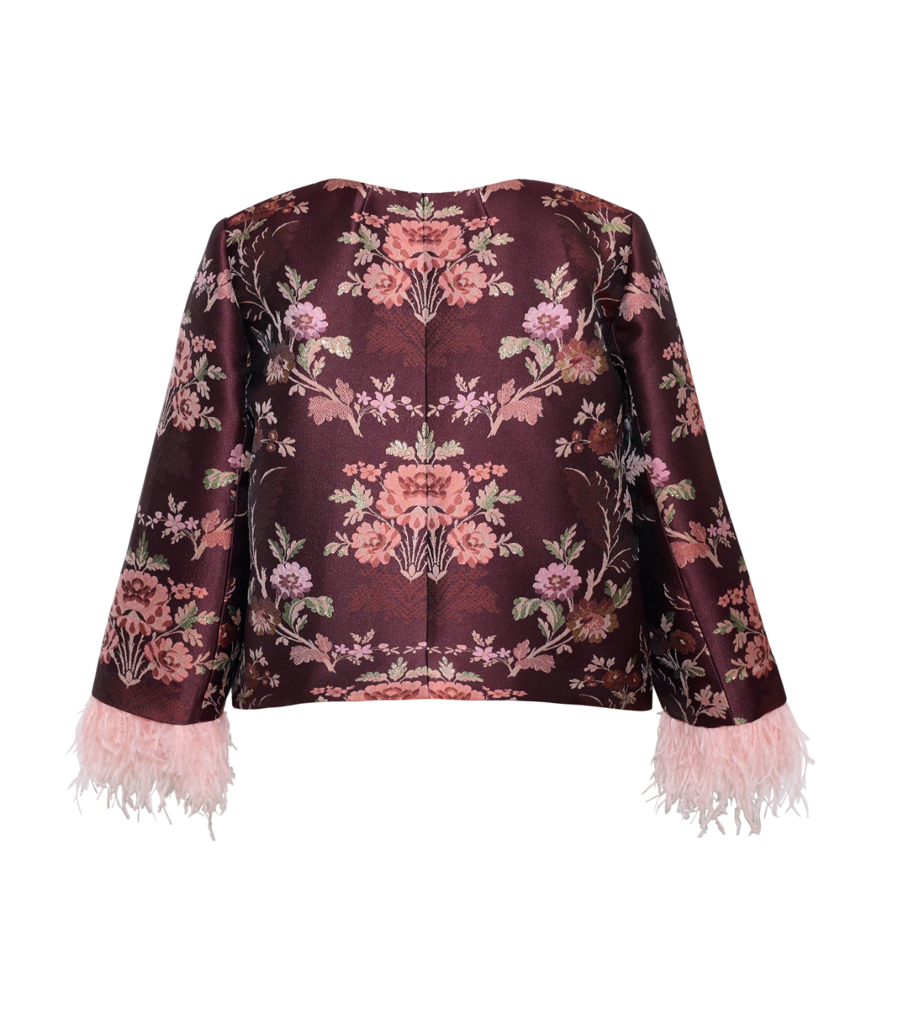 Julio Jacket - Trellis Jacquard Maroon