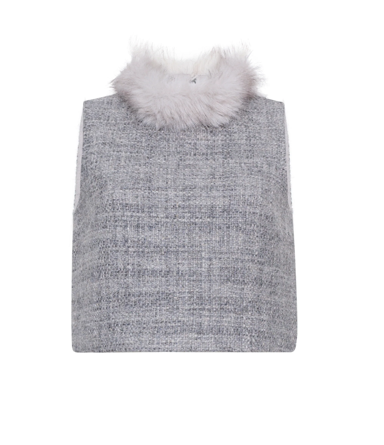 Gina Top - Elio Tweed Grey