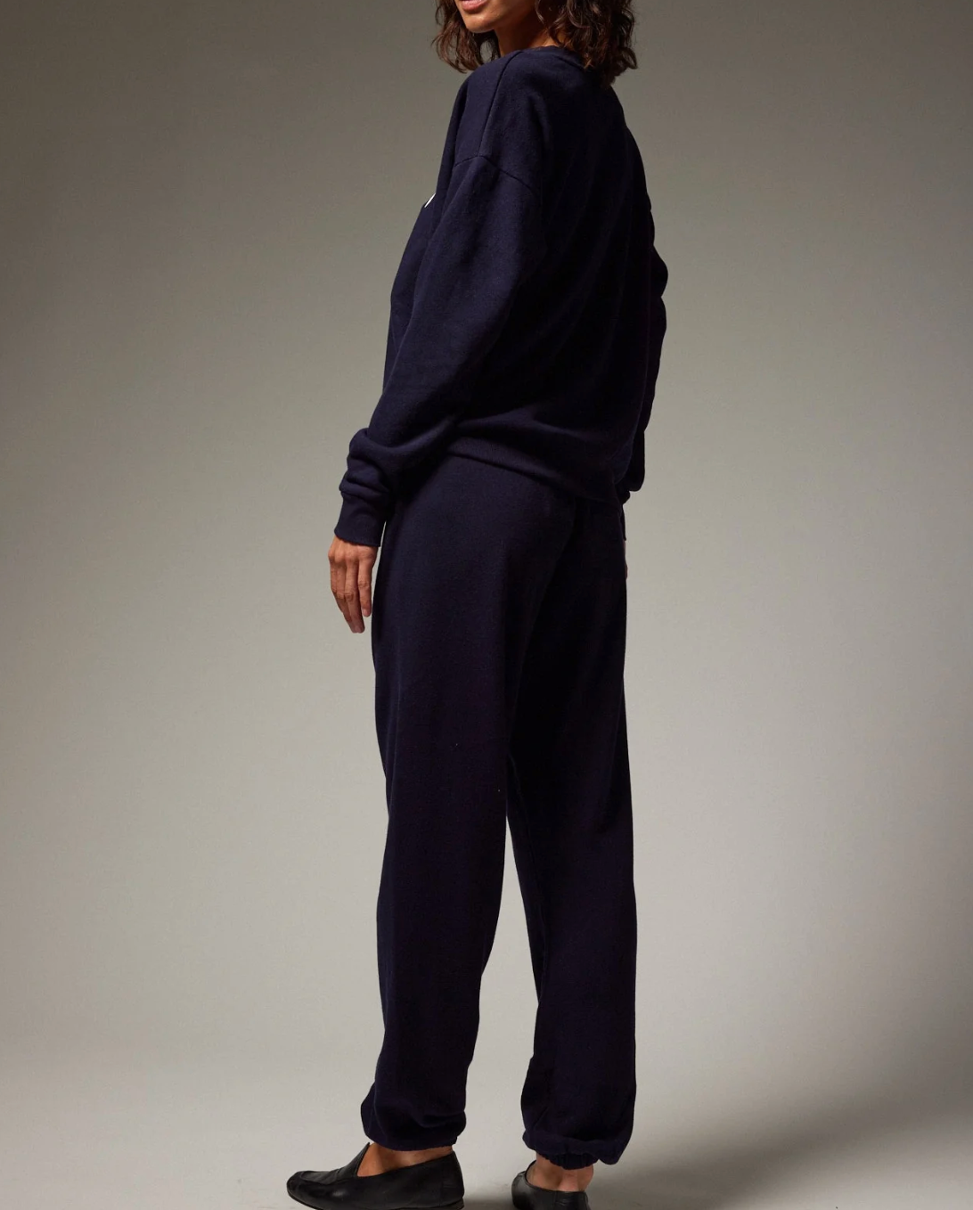 Heart Sweatpants - Navy/White